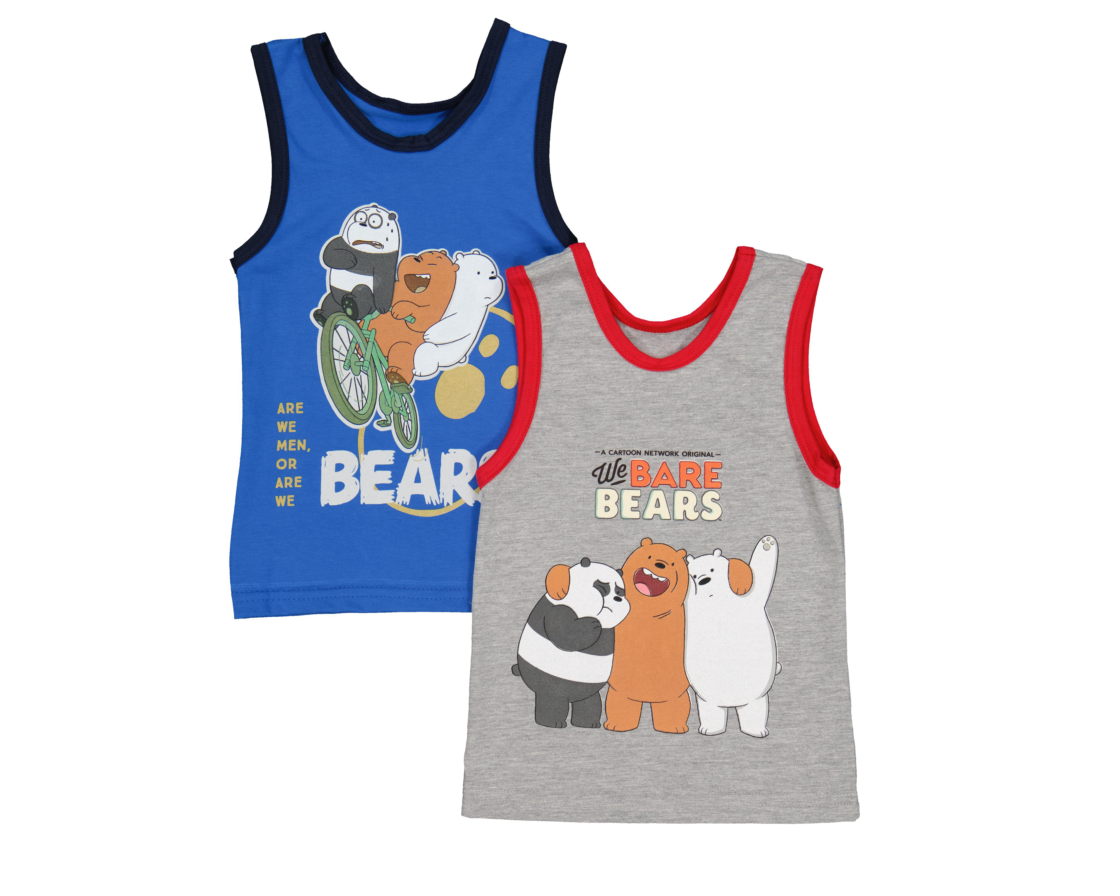 Camiseta Interior We Bare Bears para Niño 2 Piezas $129