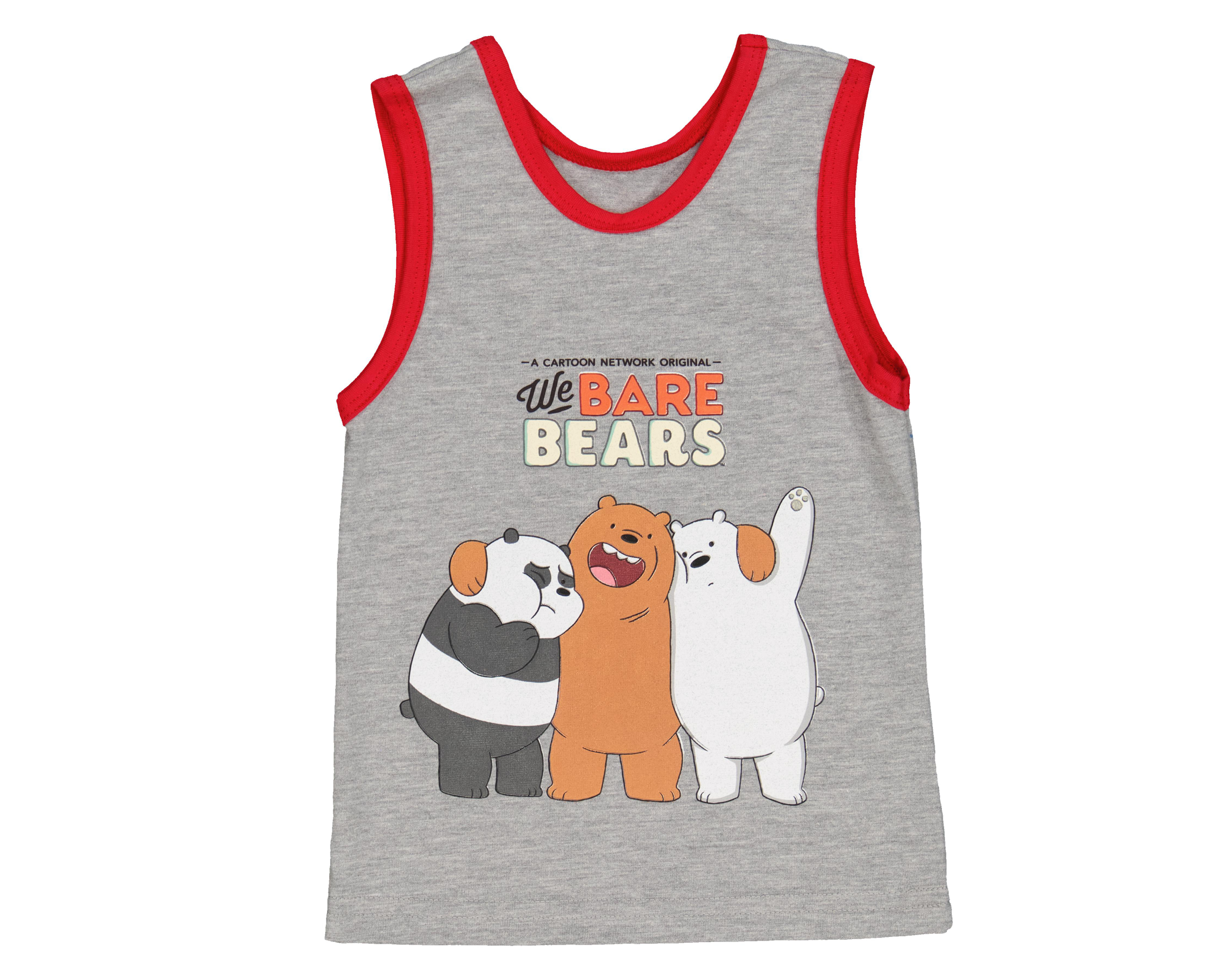Foto 4 pulgar | Camiseta Interior We Bare Bears para Niño 2 Piezas