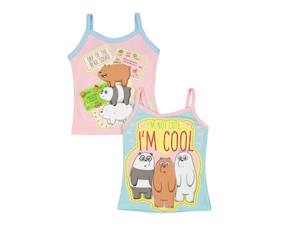 Foto 1 | Playera Interior We Bare Bears para Niña 2 Piezas