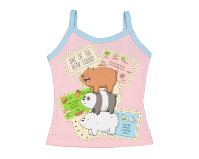 Foto 3 | Playera Interior We Bare Bears para Niña 2 Piezas