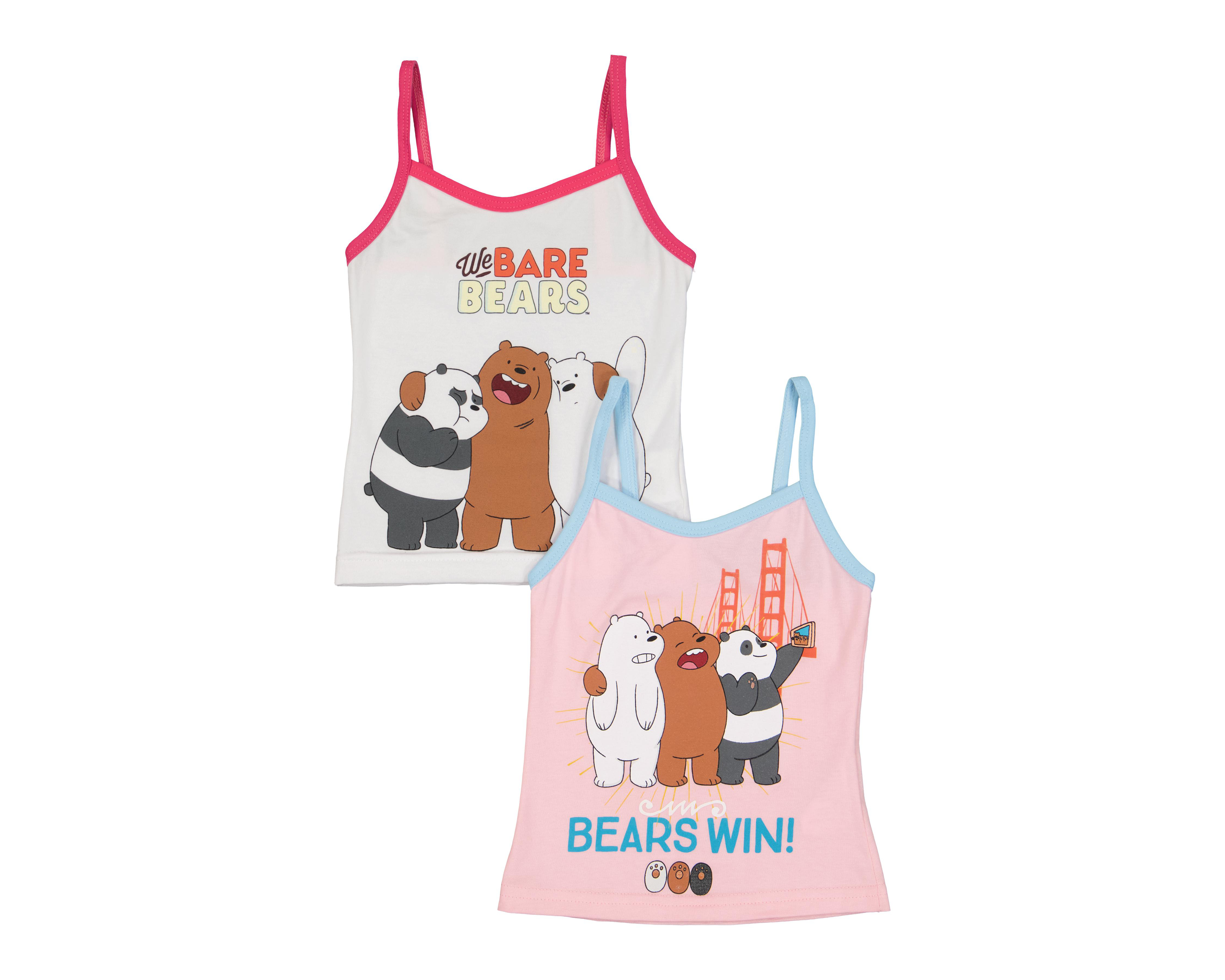 Foto 1 | Playera Interior We Bare Bears para Niña 2 Piezas