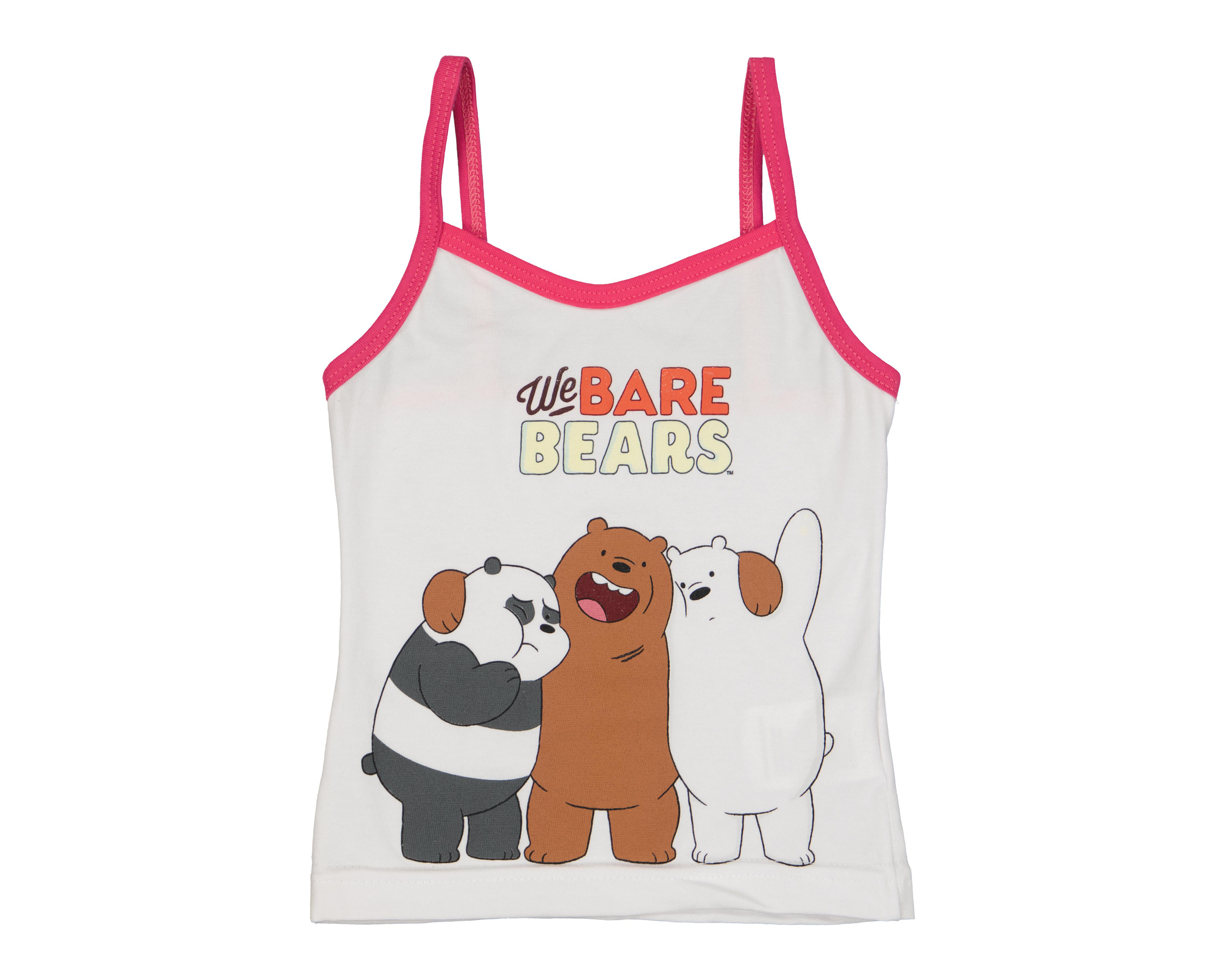 Foto 4 pulgar | Playera Interior We Bare Bears para Niña 2 Piezas