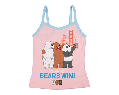 Foto 4 | Playera Interior We Bare Bears para Niña 2 Piezas