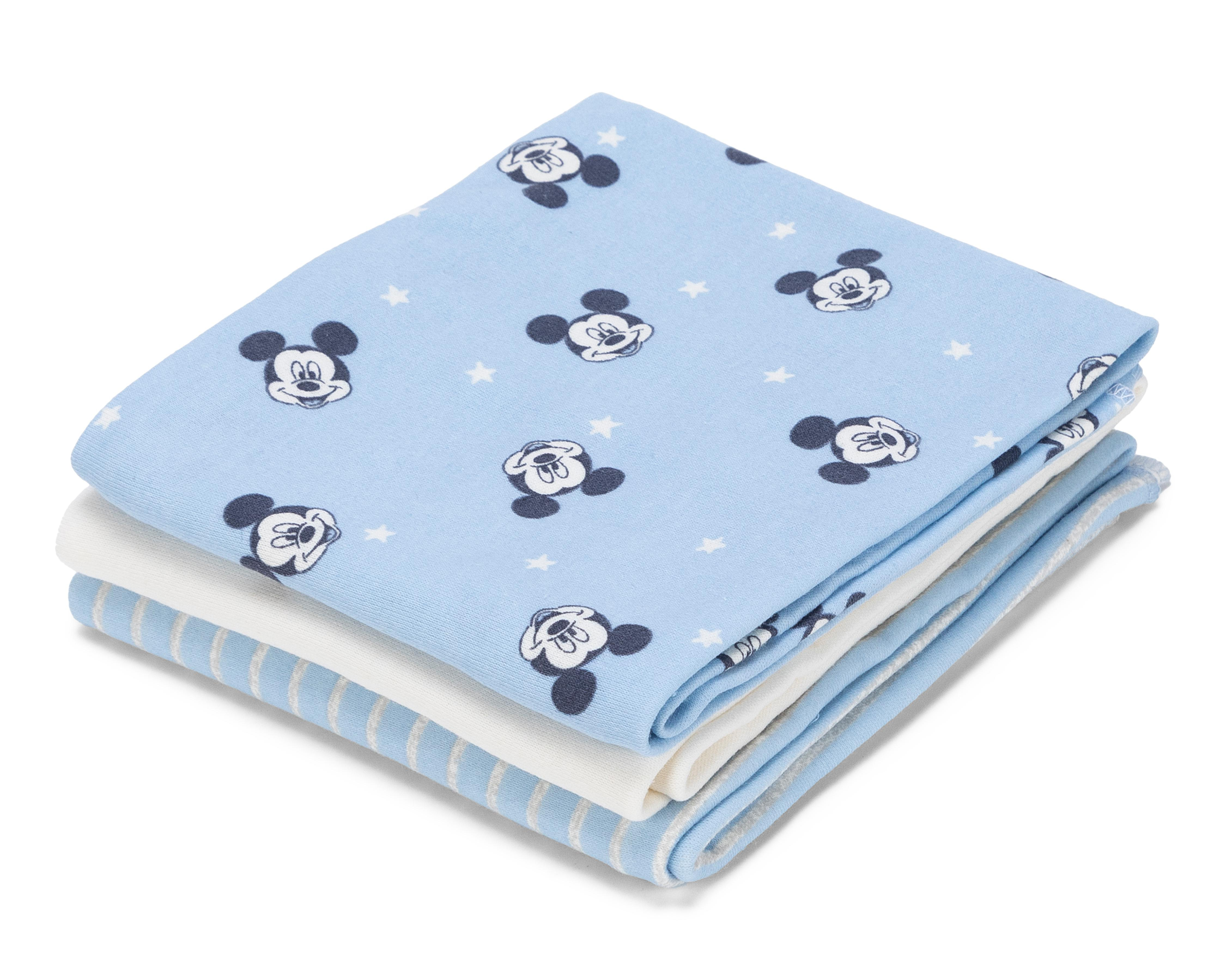 Foto 4 | Sábanas de Cuna Disney Mickey Mouse Azul 3 Piezas