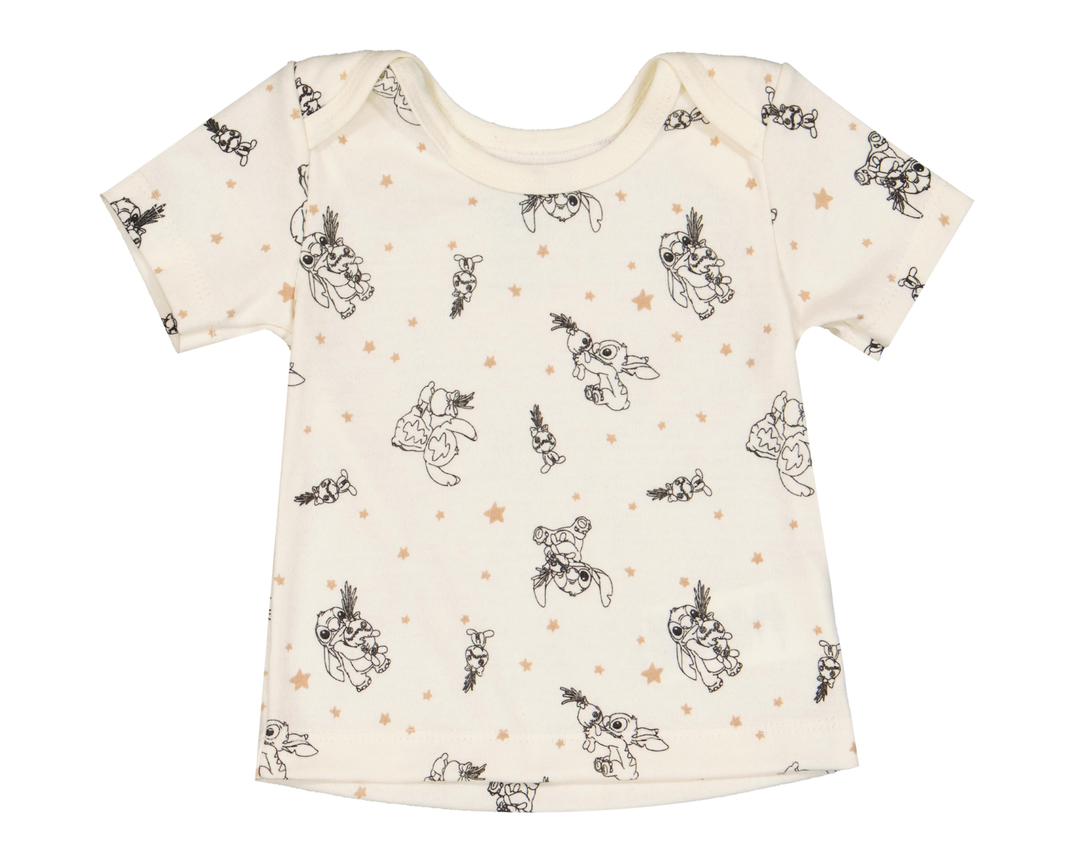 Foto 4 pulgar | Camiseta para Bebé Disney Baby Multicolor 3 Piezas