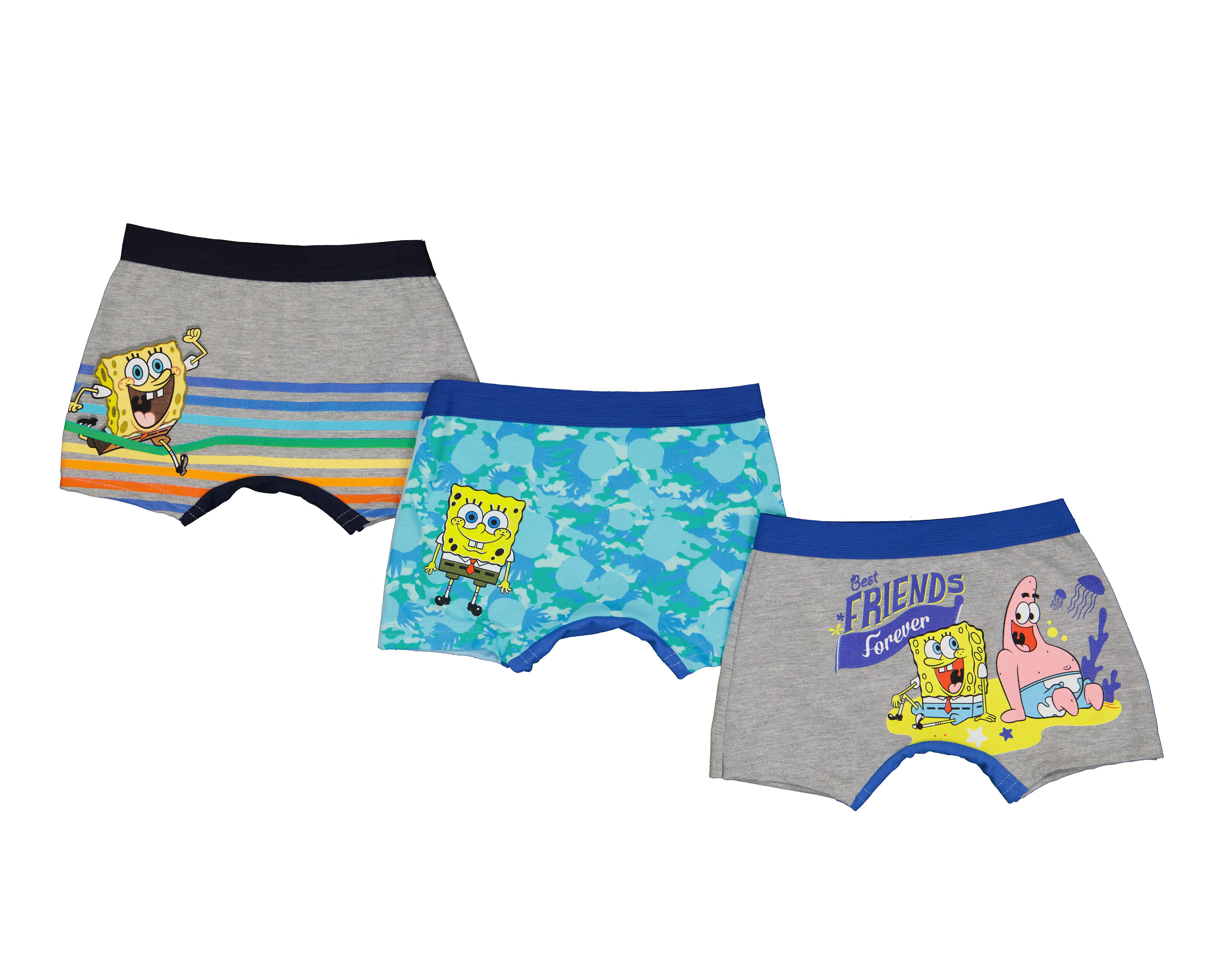 Bóxer Bob Esponja para Bebé Niño 3 Piezas $199