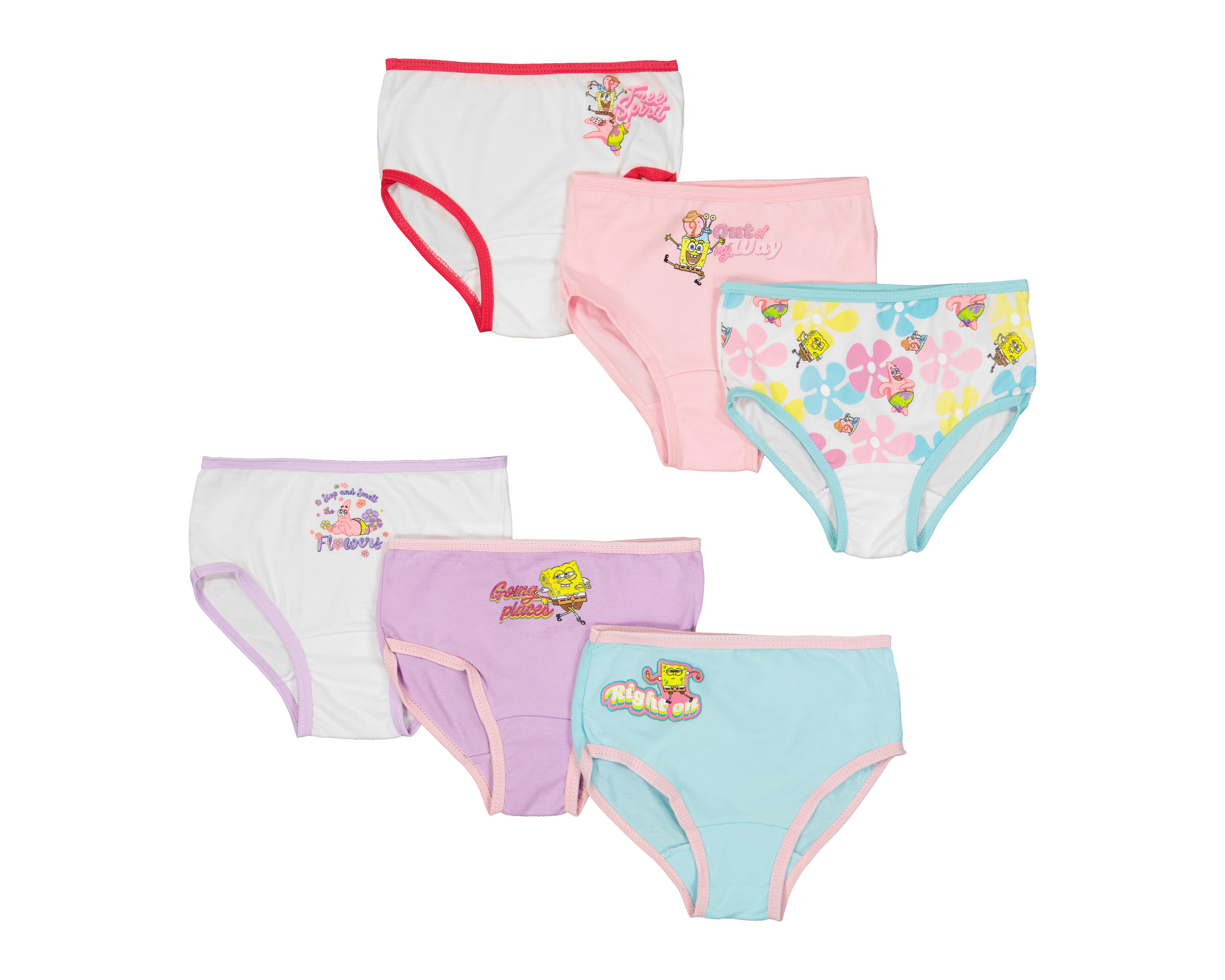 Pantaletas Bob Esponja para Bebé Niña 6 Piezas