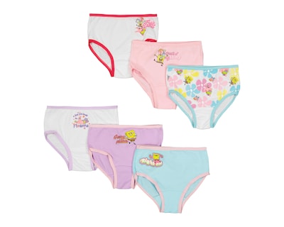 Foto 1 | Pantaletas Bob Esponja para Bebé Niña 6 Piezas