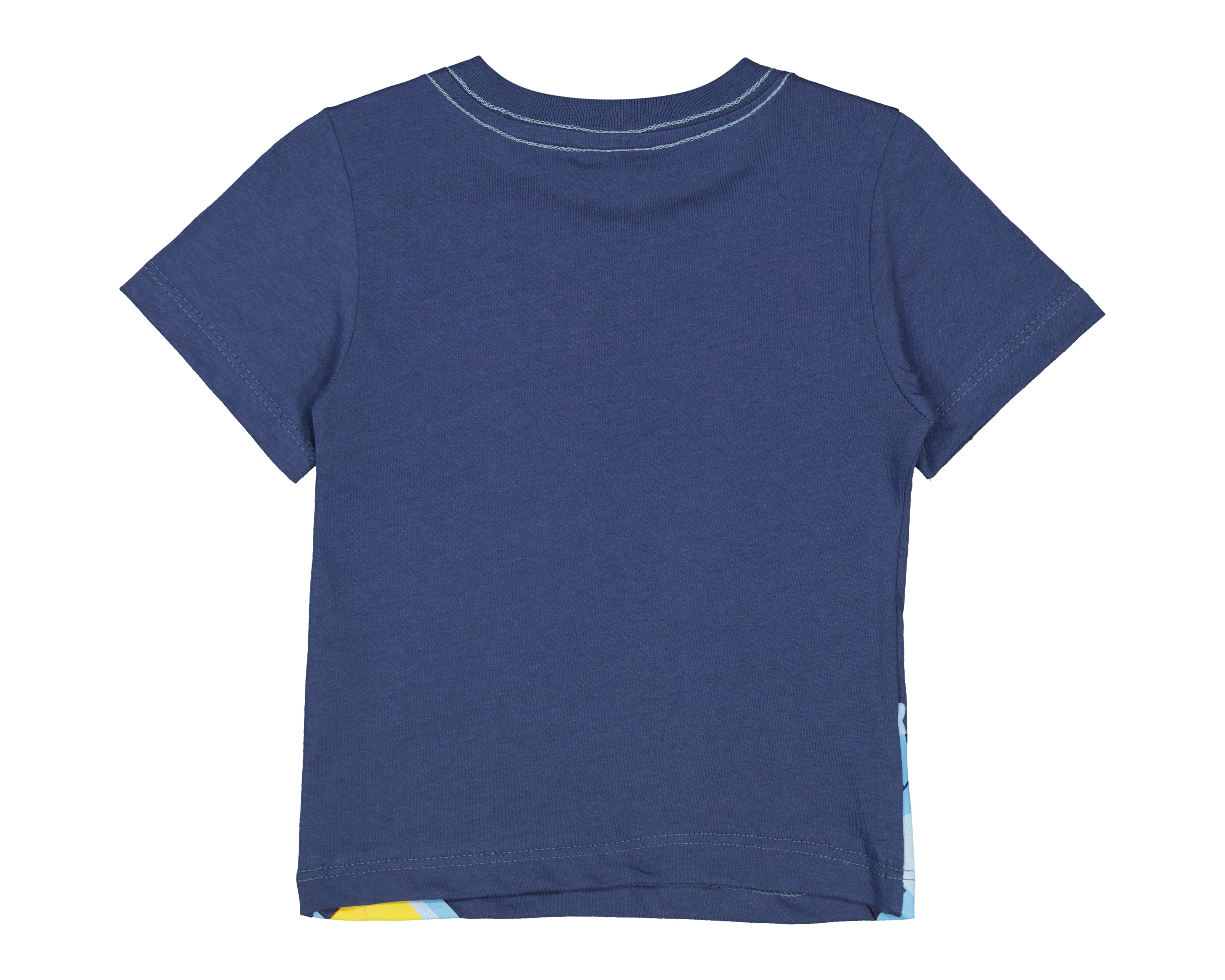 Foto 3 pulgar | Playera para Bebé Niño Bluey de Algodón Azul Marino