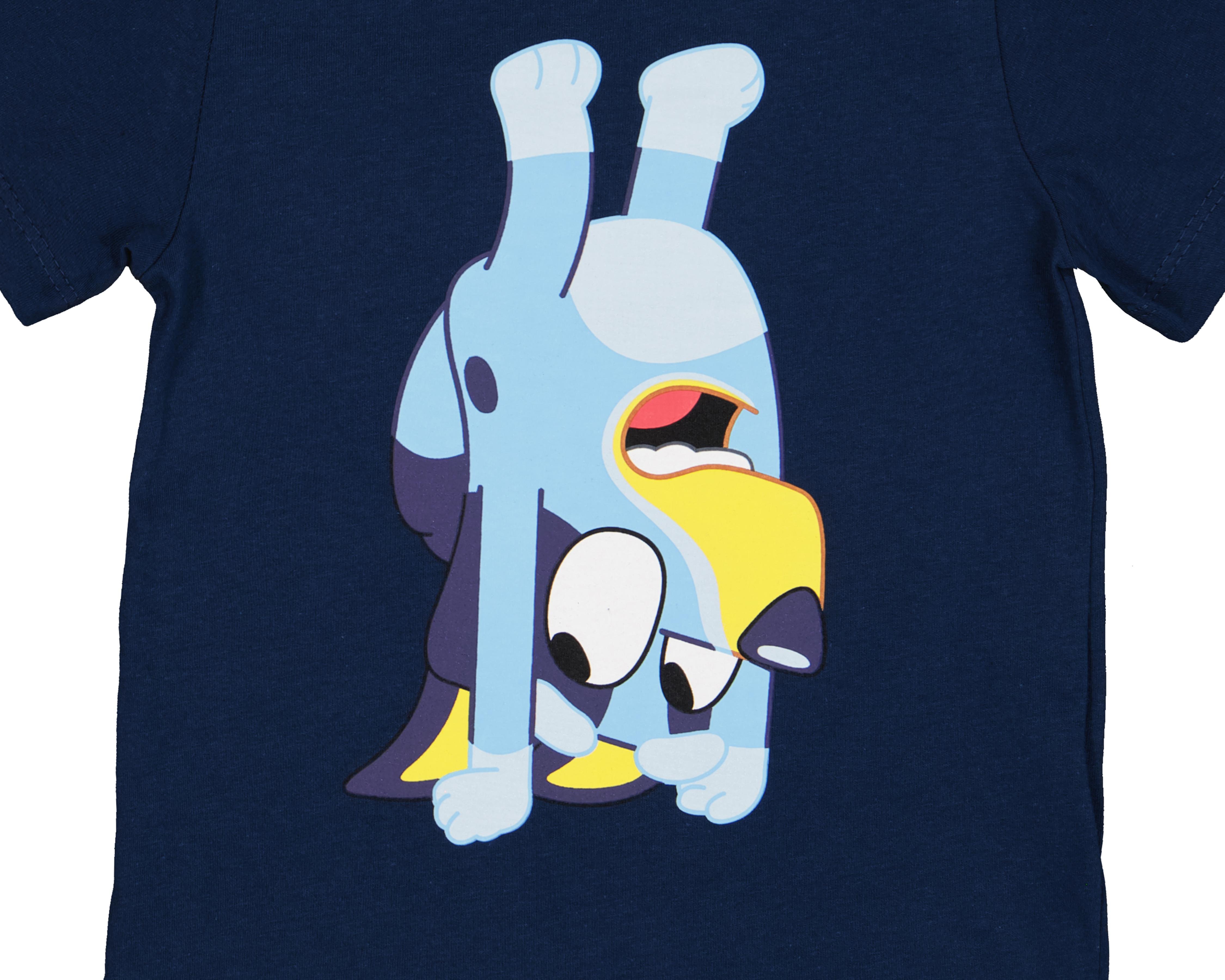 Foto 4 pulgar | Playera para Bebé Niño Bluey de Algodón Azul Marino