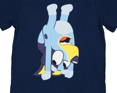 Foto 3 | Playera para Bebé Niño Bluey de Algodón Azul Marino