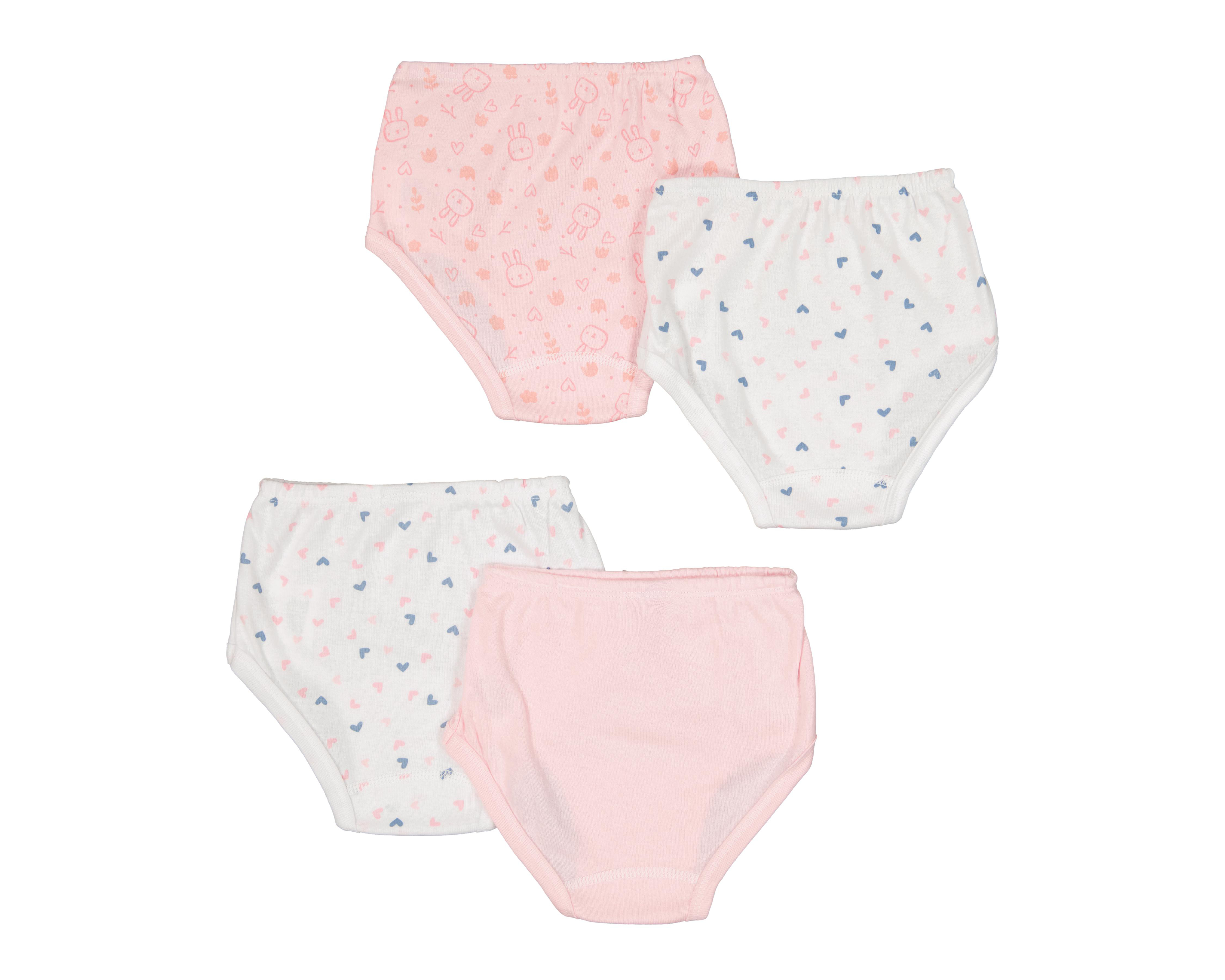 Foto 3 pulgar | Pantaleta Baby Optima para Bebé Niña 4 Piezas