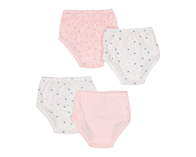 Foto 2 | Pantaleta Baby Optima para Bebé Niña 4 Piezas