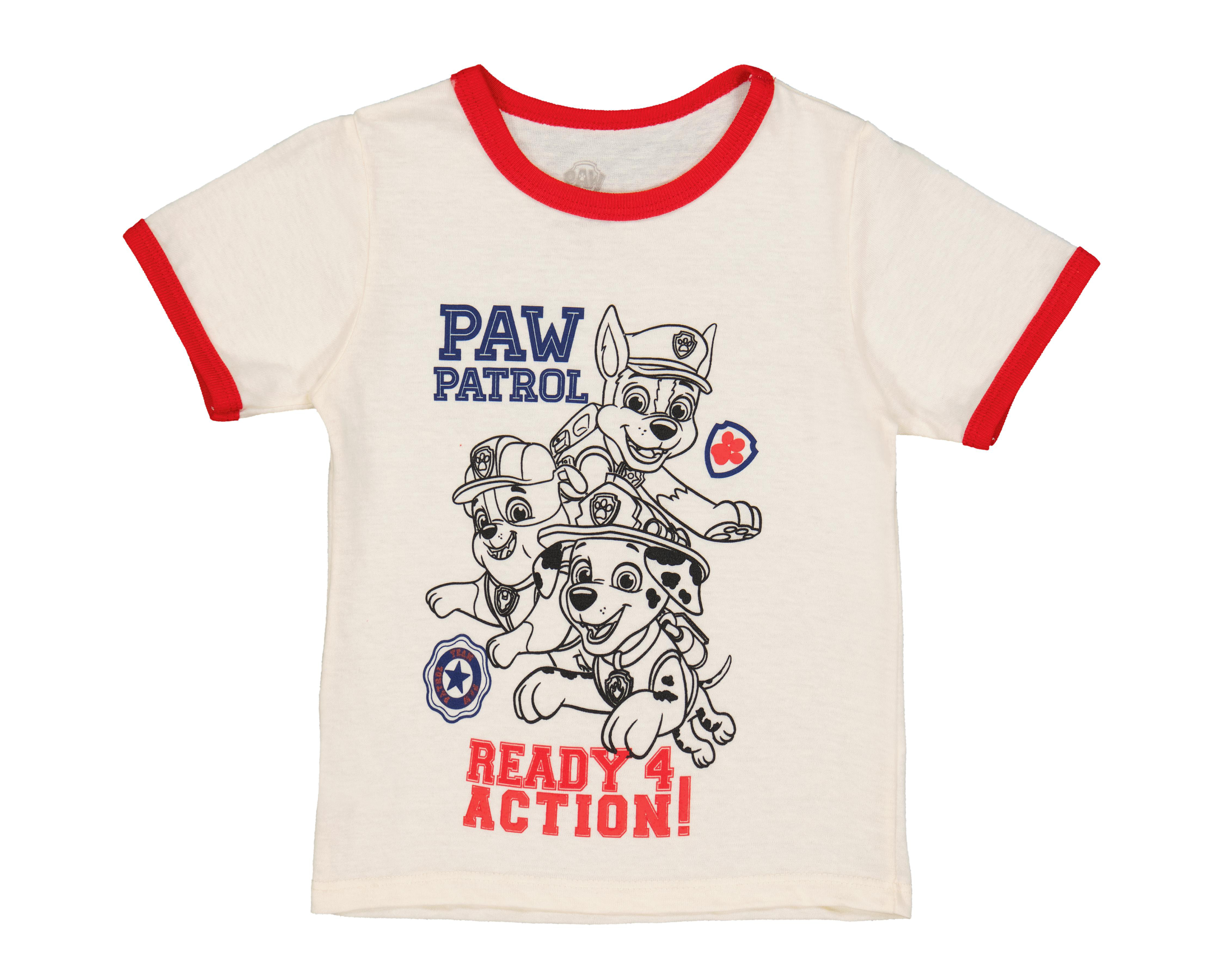 Foto 2 pulgar | Playera Manga Corta Paw Patrol para Niño