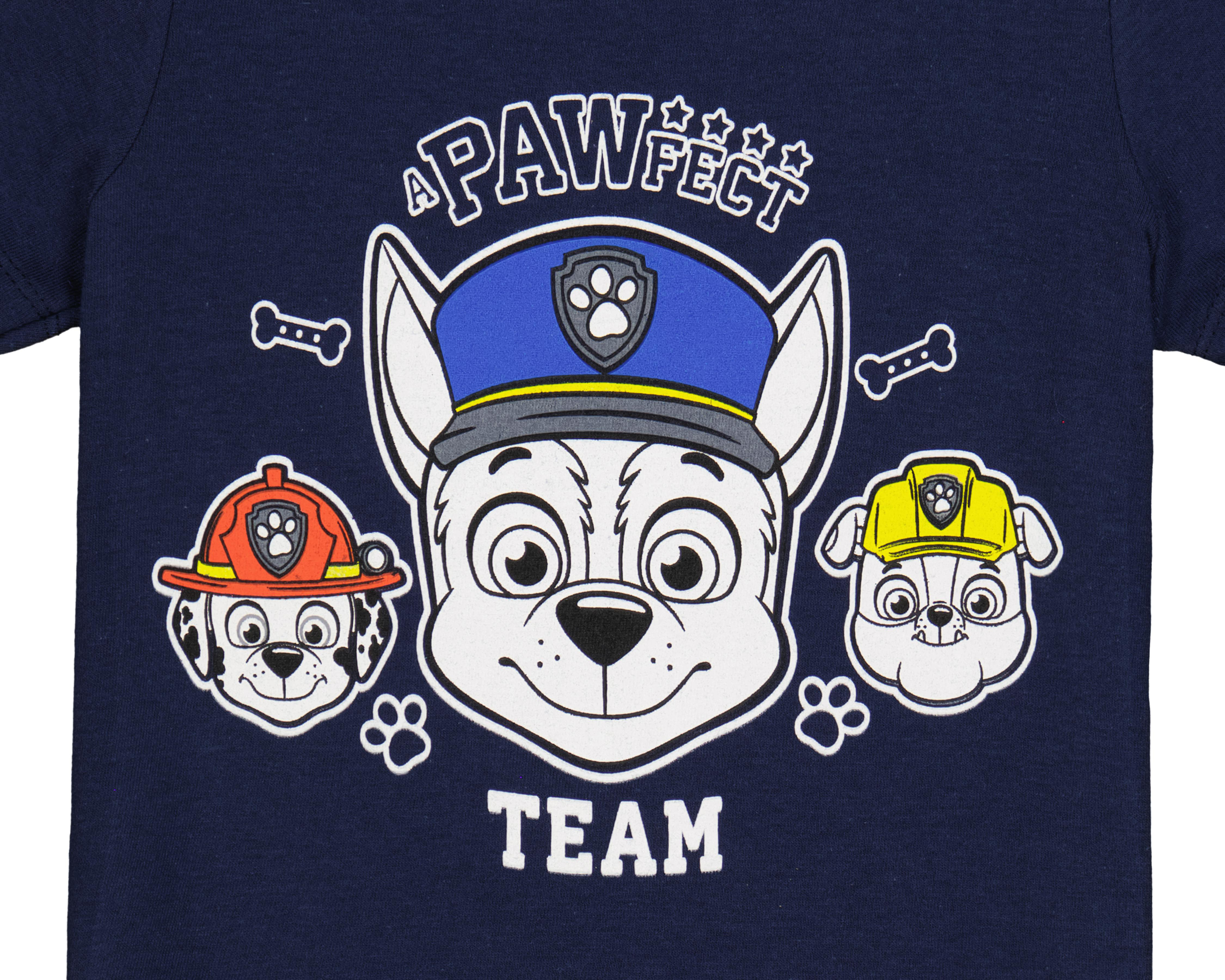 Foto 4 pulgar | Playera para Bebé Niño Paw Patrol Azul Marino