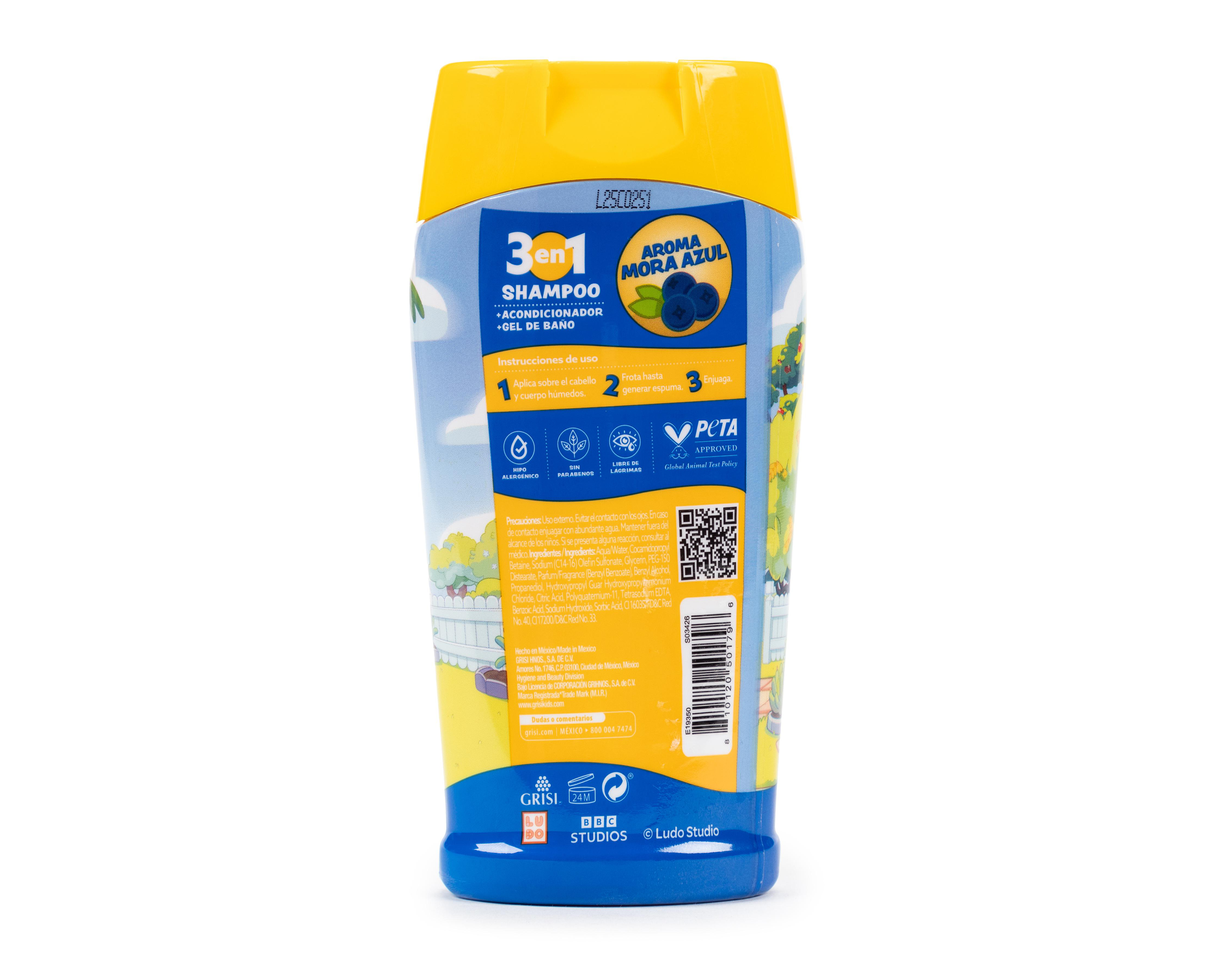 Foto 3 pulgar | Shampoo para Bebé Grisi Kids Bluey 300 ml