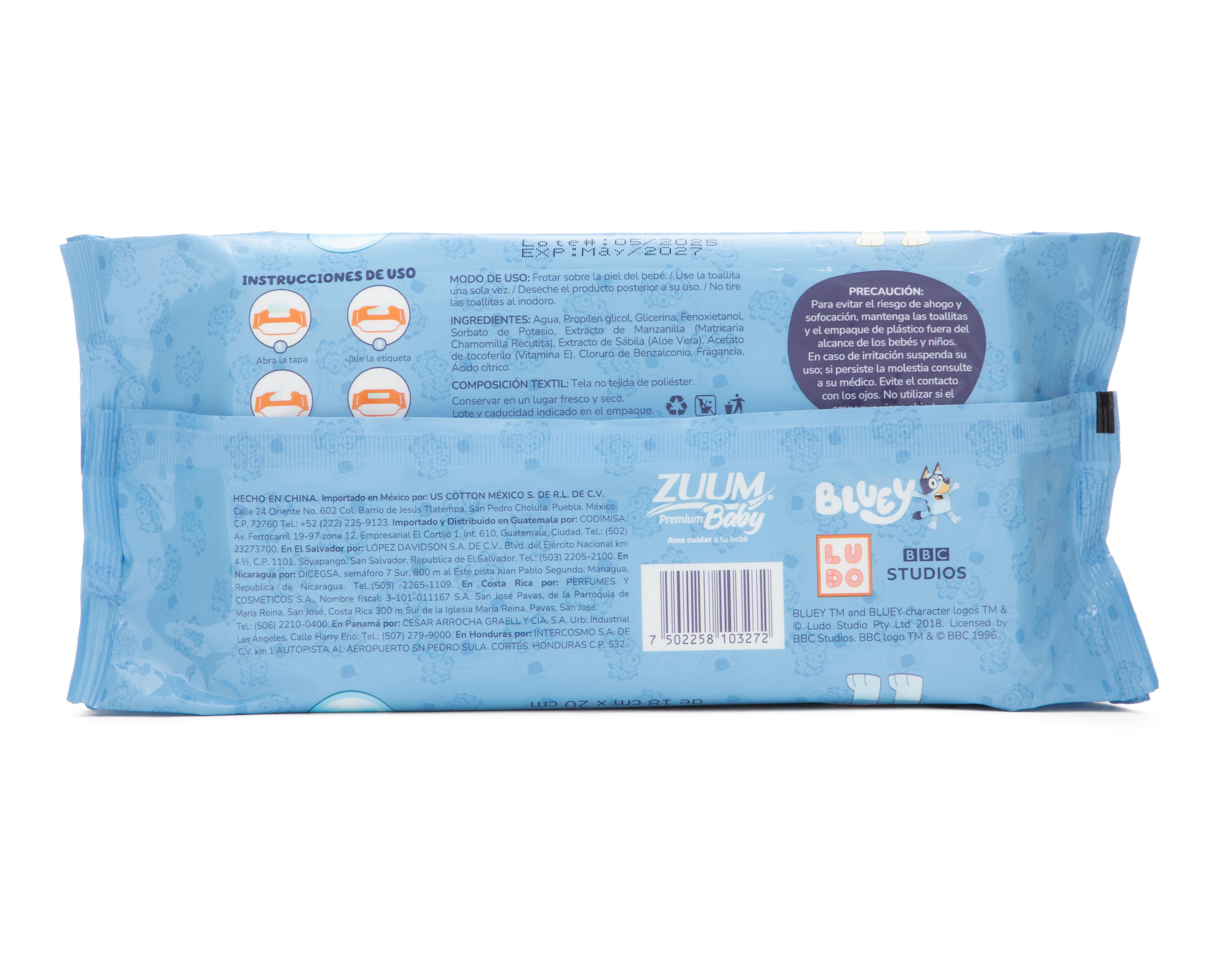 Foto 2 | Toallitas para Bebé Zuum Baby 90 Piezas