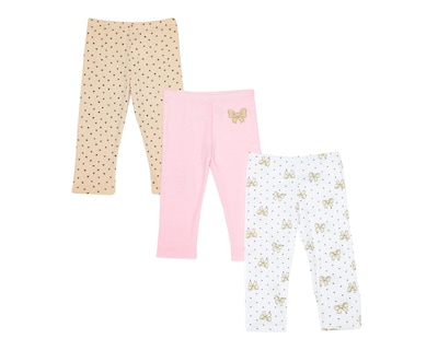 Foto 1 | Pantalón para Bebé Niña Baby Colors Estampado 3 Piezas