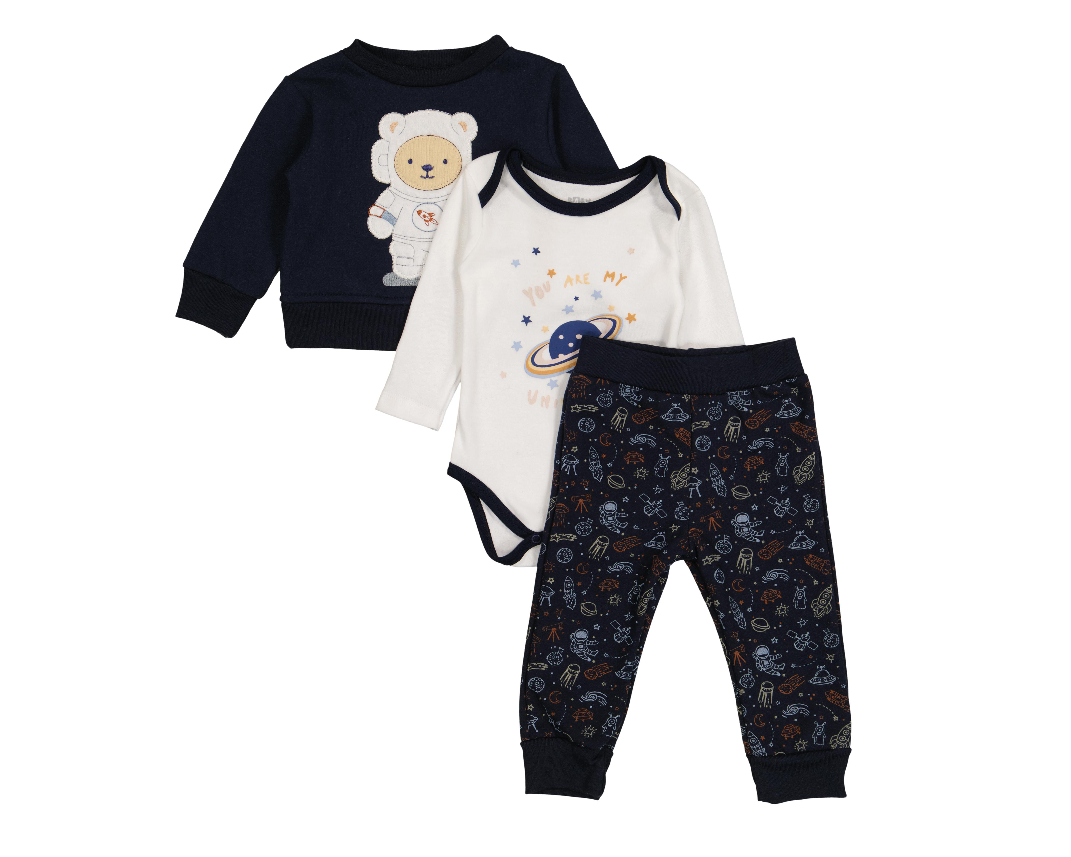 Conjunto para Bebé Niño Baby Colors 3 Piezas