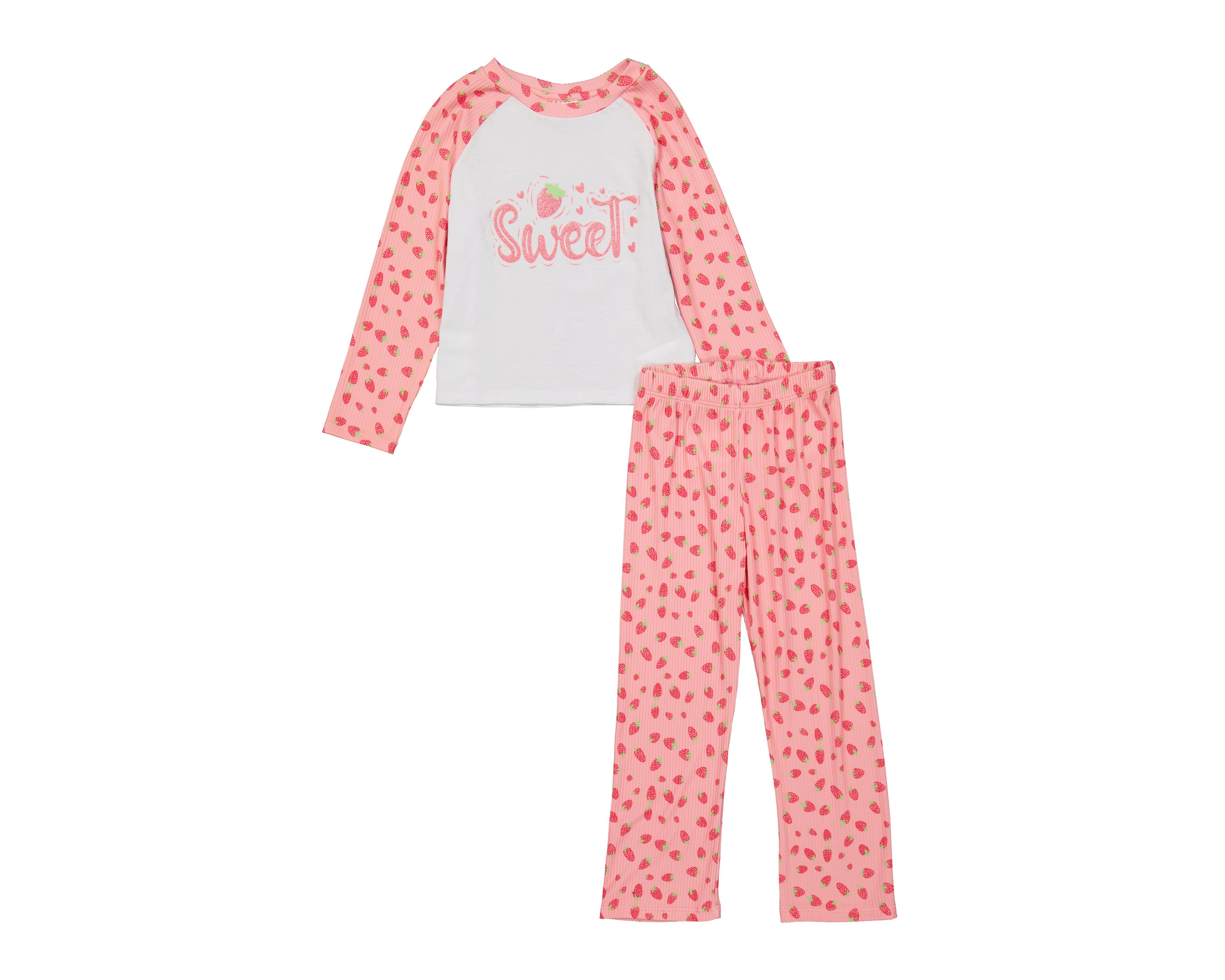 Foto 2 pulgar | Pijama para Niña de Fresas Infanti
