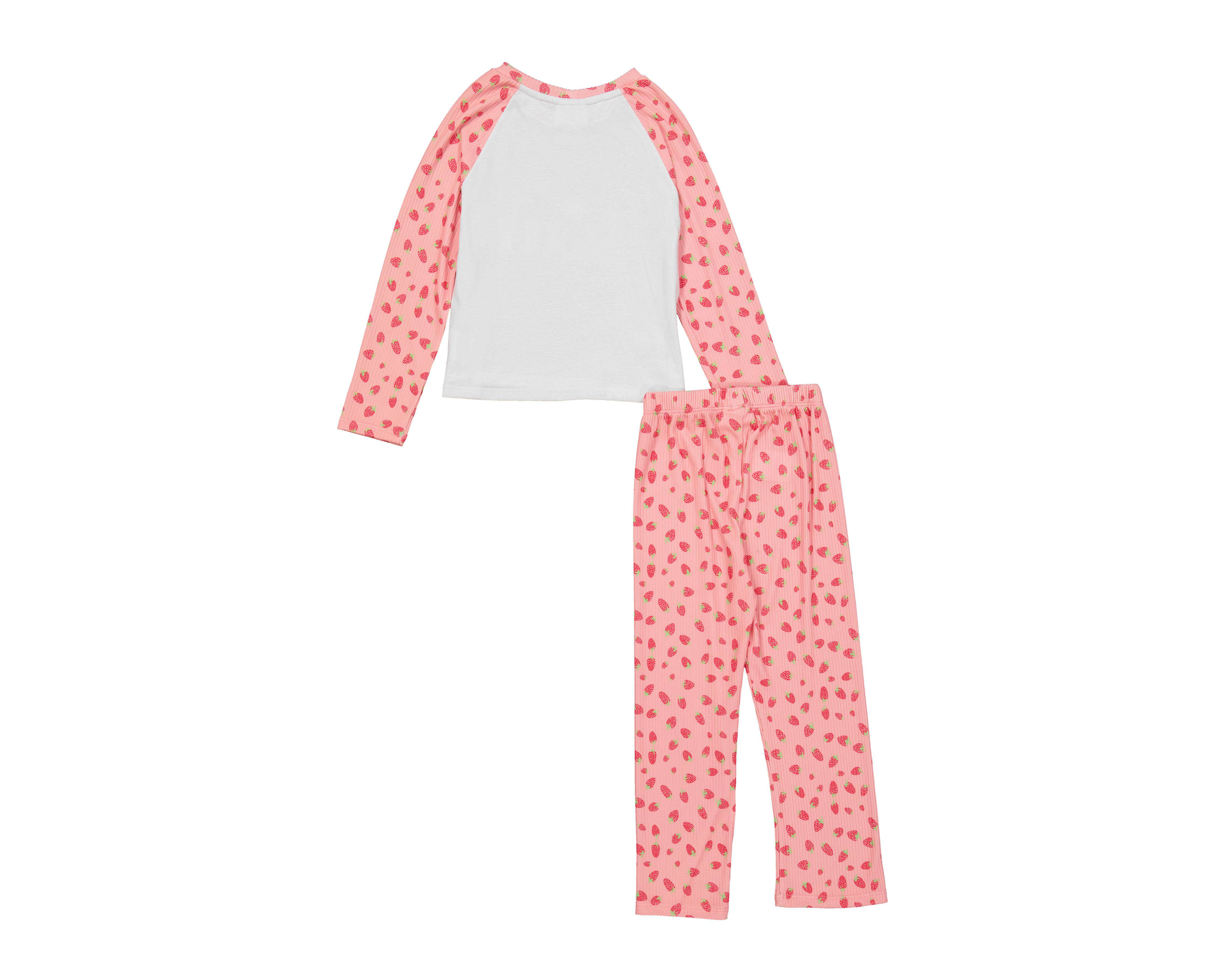 Foto 3 pulgar | Pijama para Niña de Fresas Infanti