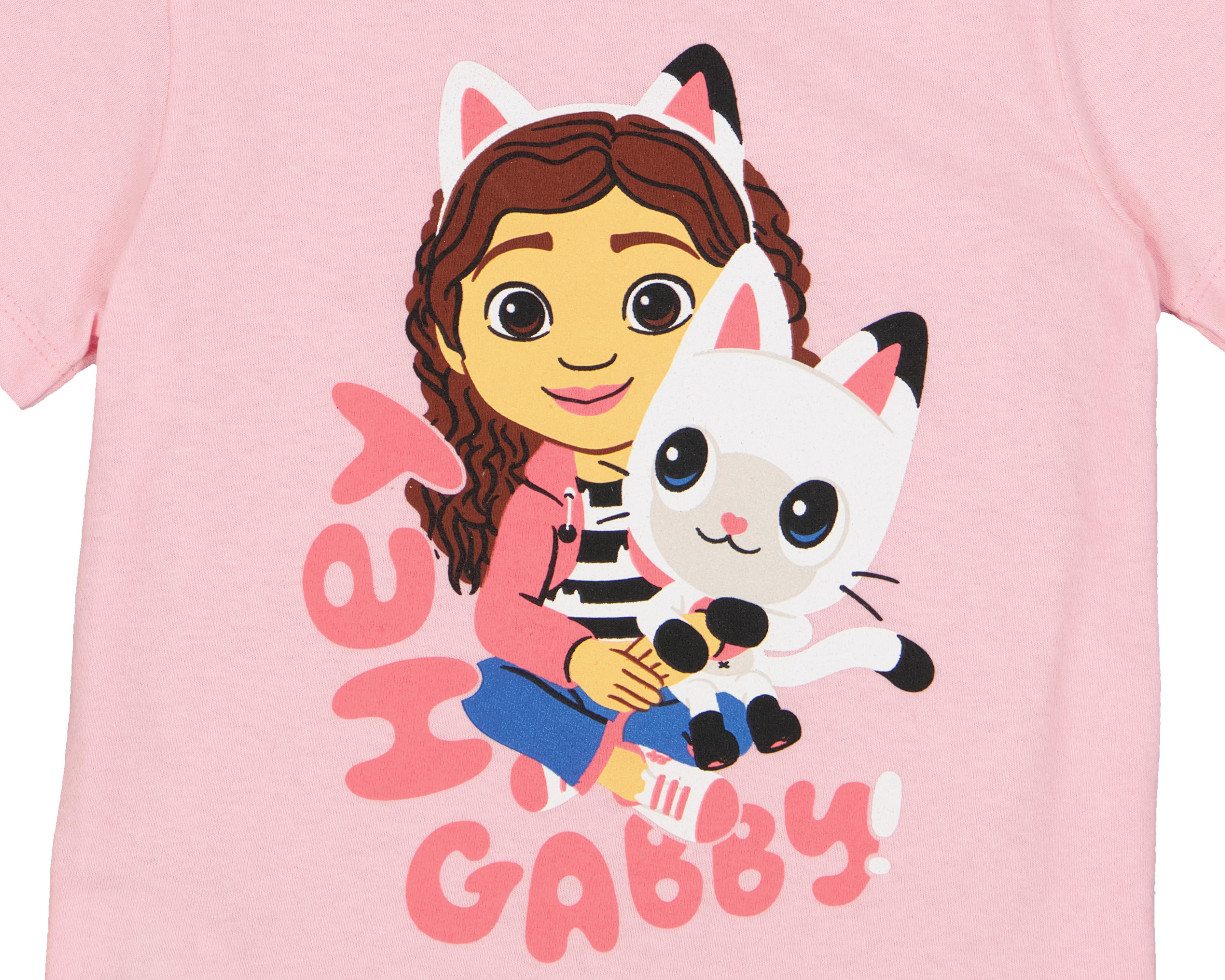 Foto 4 pulgar | Playera para Bebé Niña Gabby's Dollhouse de Algodón Rosa