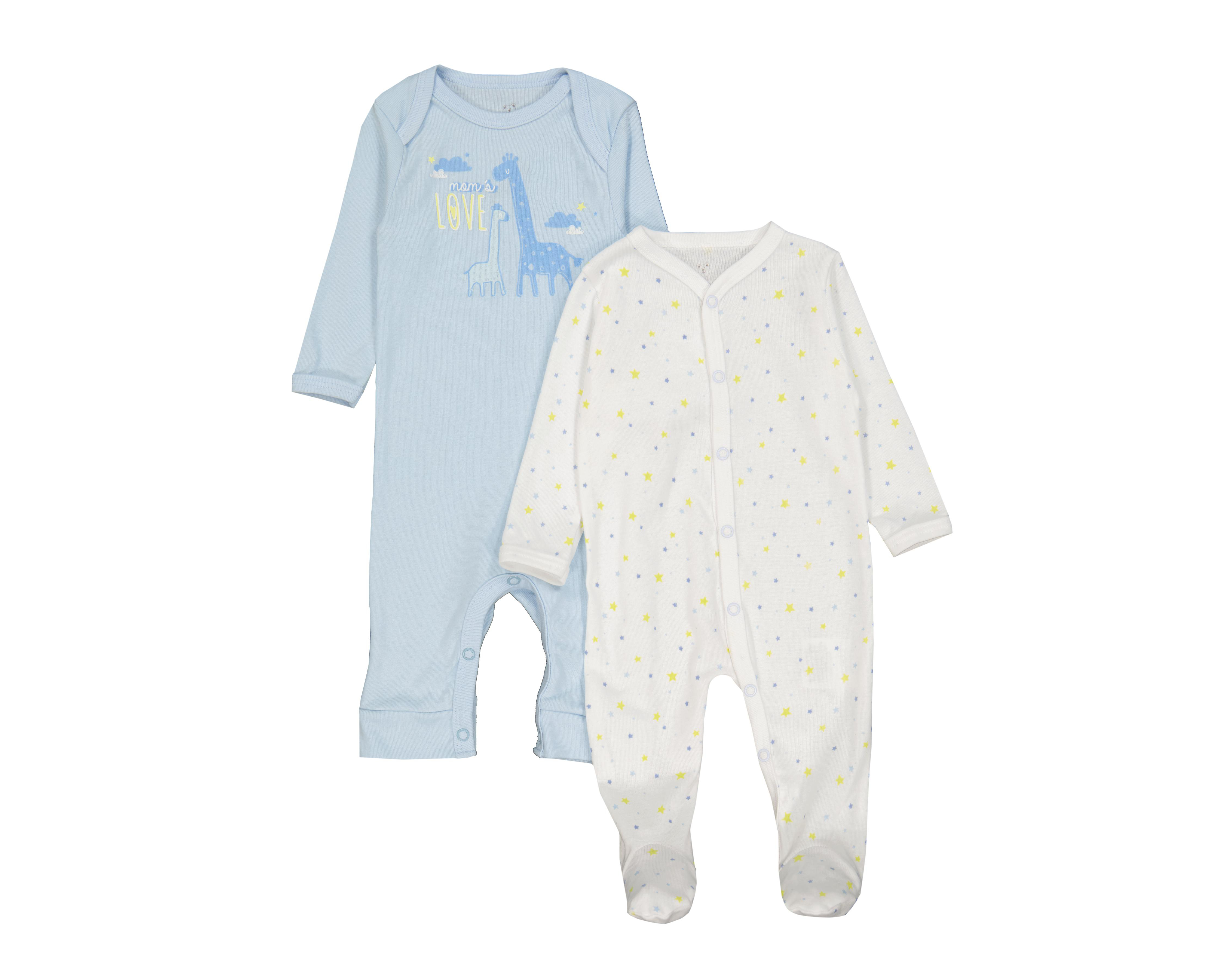 Foto 1 | Mameluco para Bebé Niño Baby Optima de Algodón 2 Piezas
