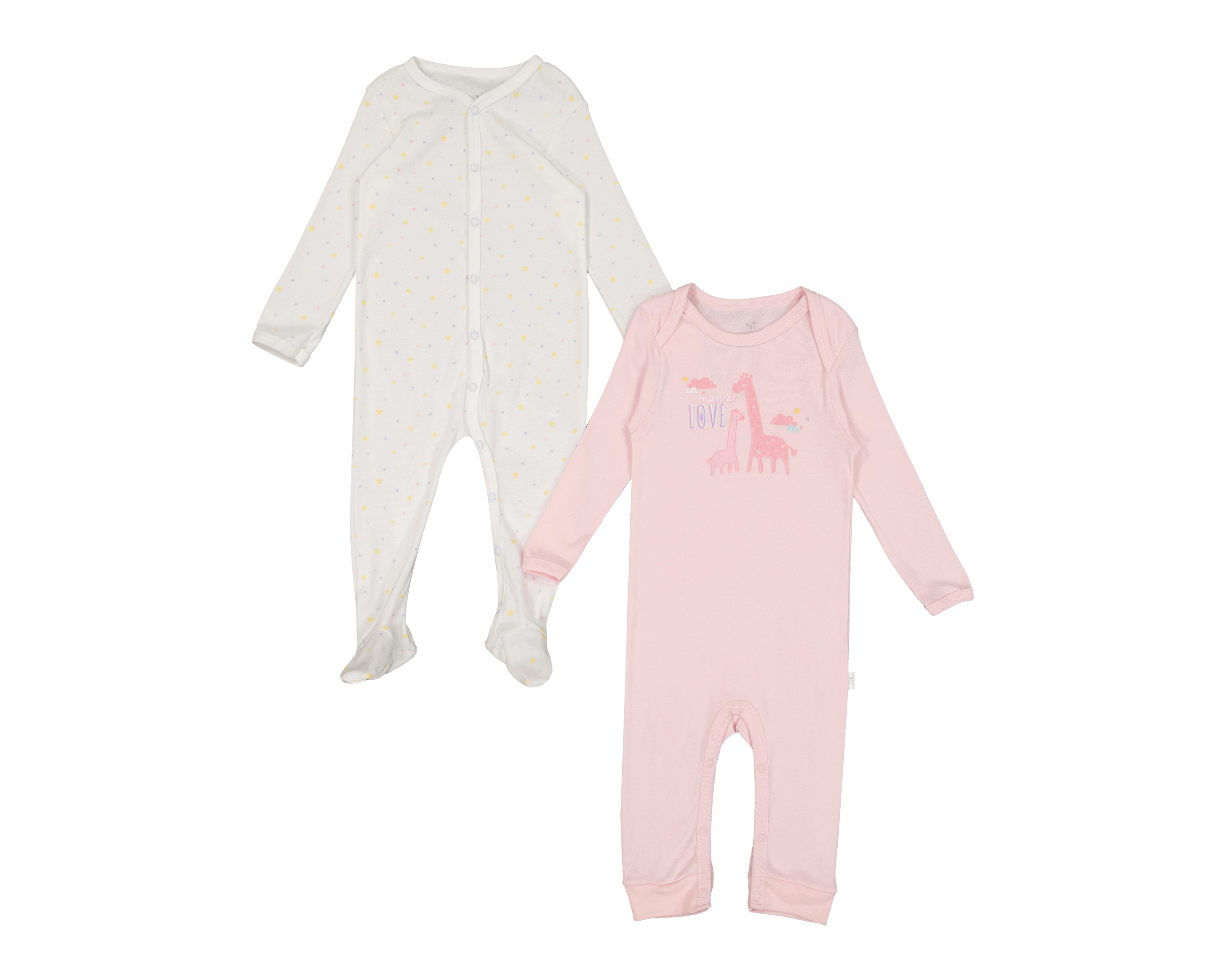 Mameluco para Bebé Niña Baby Optima de Algodón 2 Piezas