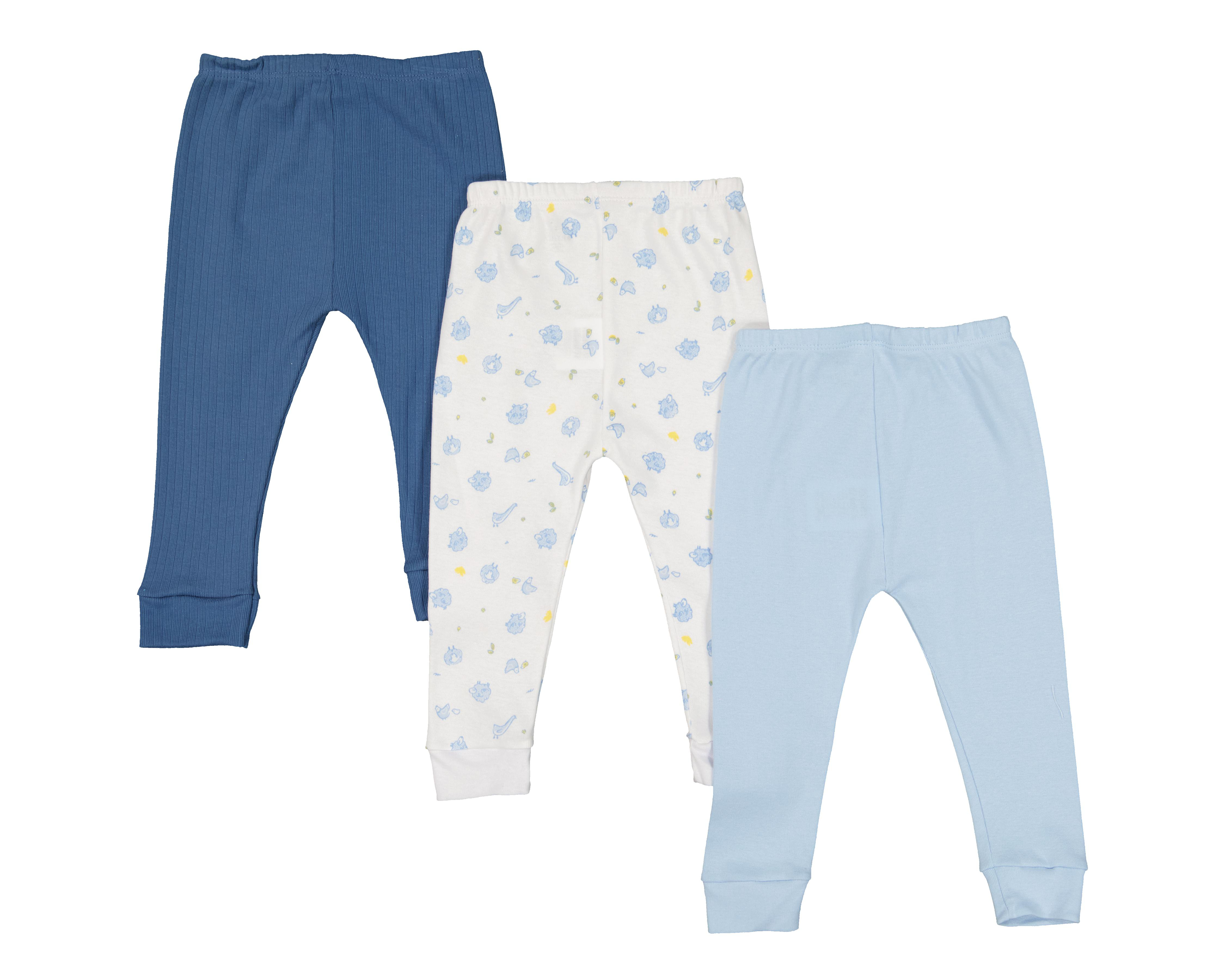 Foto 3 pulgar | Pantalón para Bebé Niño Baby Optima de Algodón Multicolor 3 Piezas