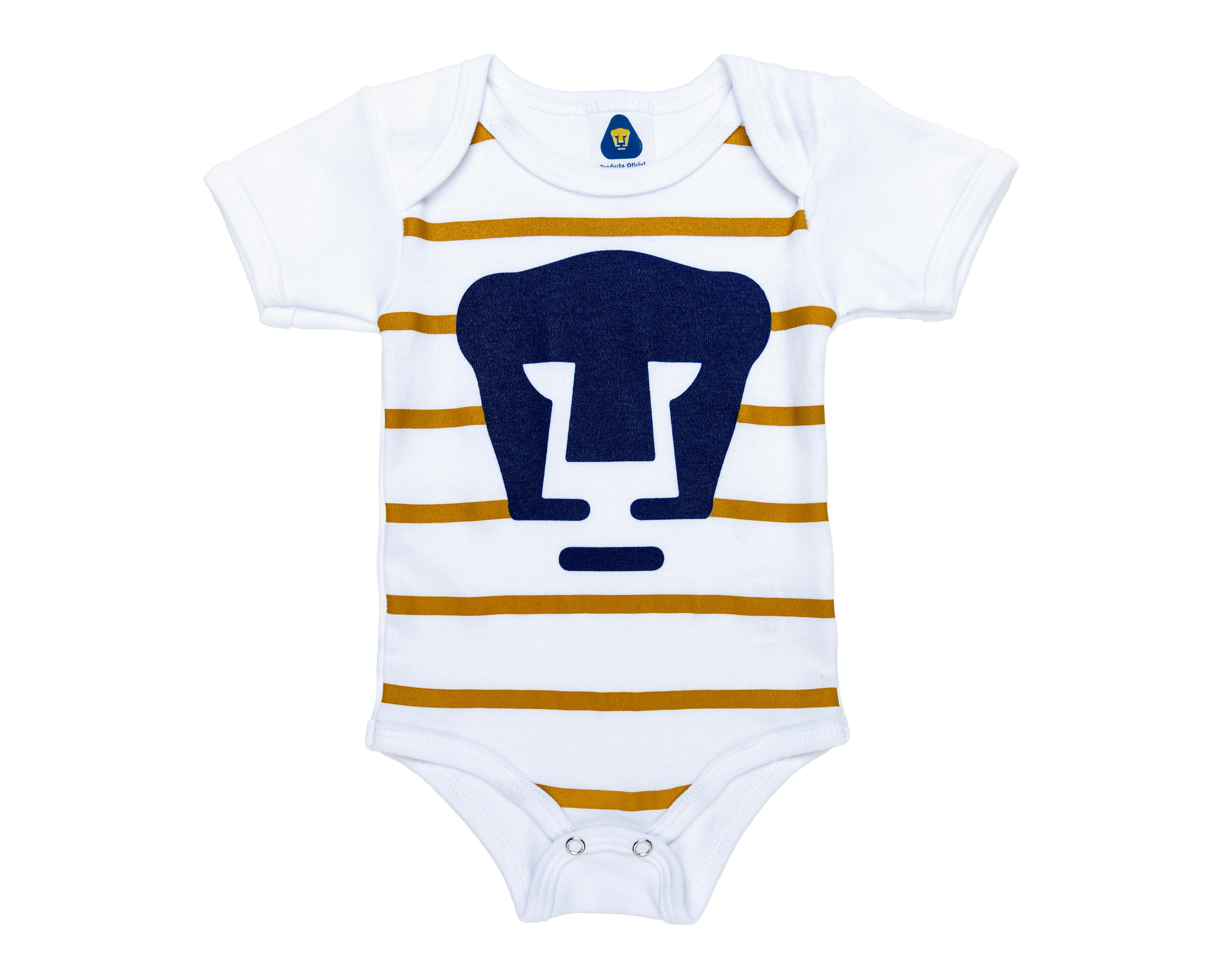 Foto 2 pulgar | Pañalero para Bebé Niño Pumas de Algodón Blanco