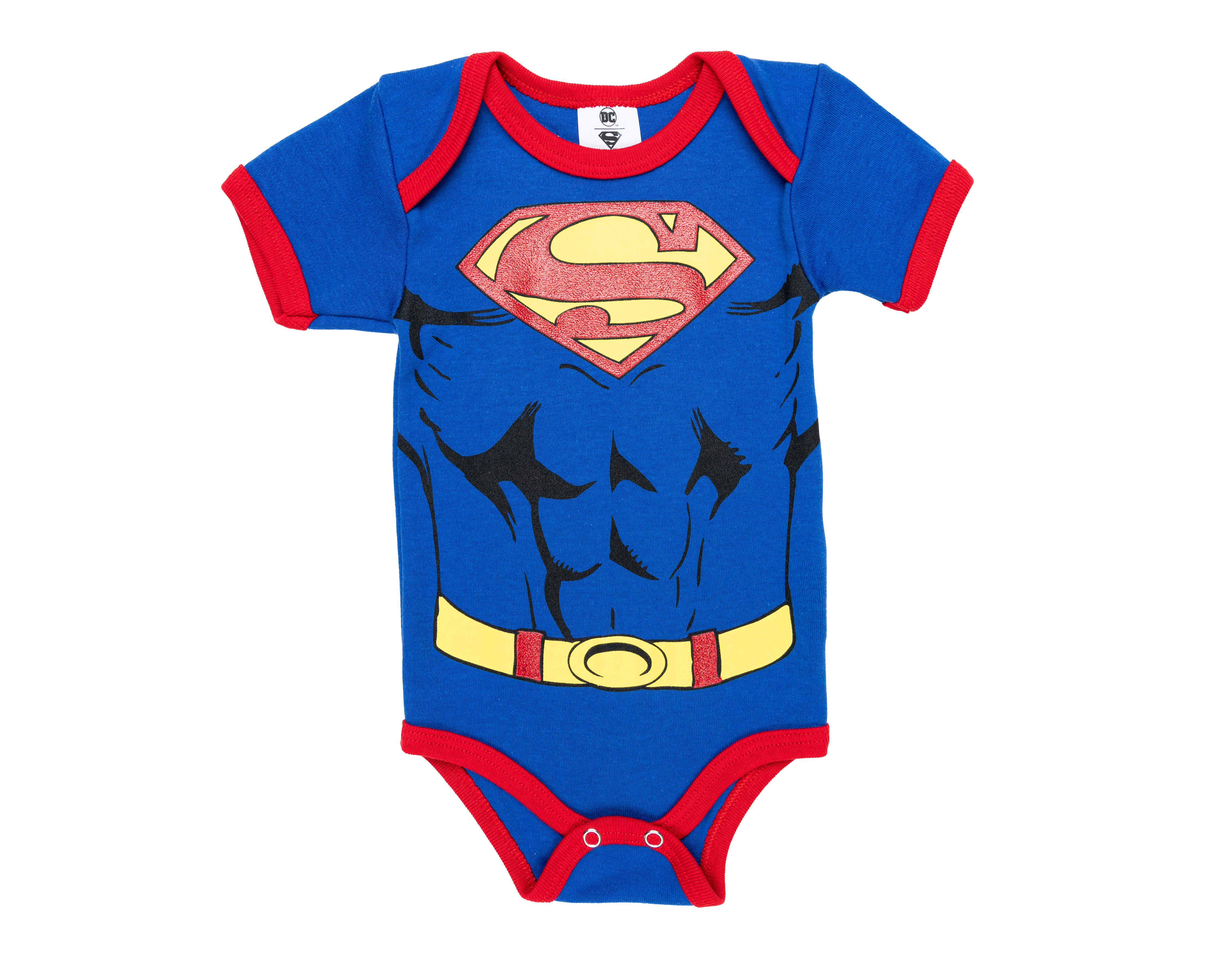 Foto 2 pulgar | Pañalero para Bebé Niño Superman de Algodón Azul