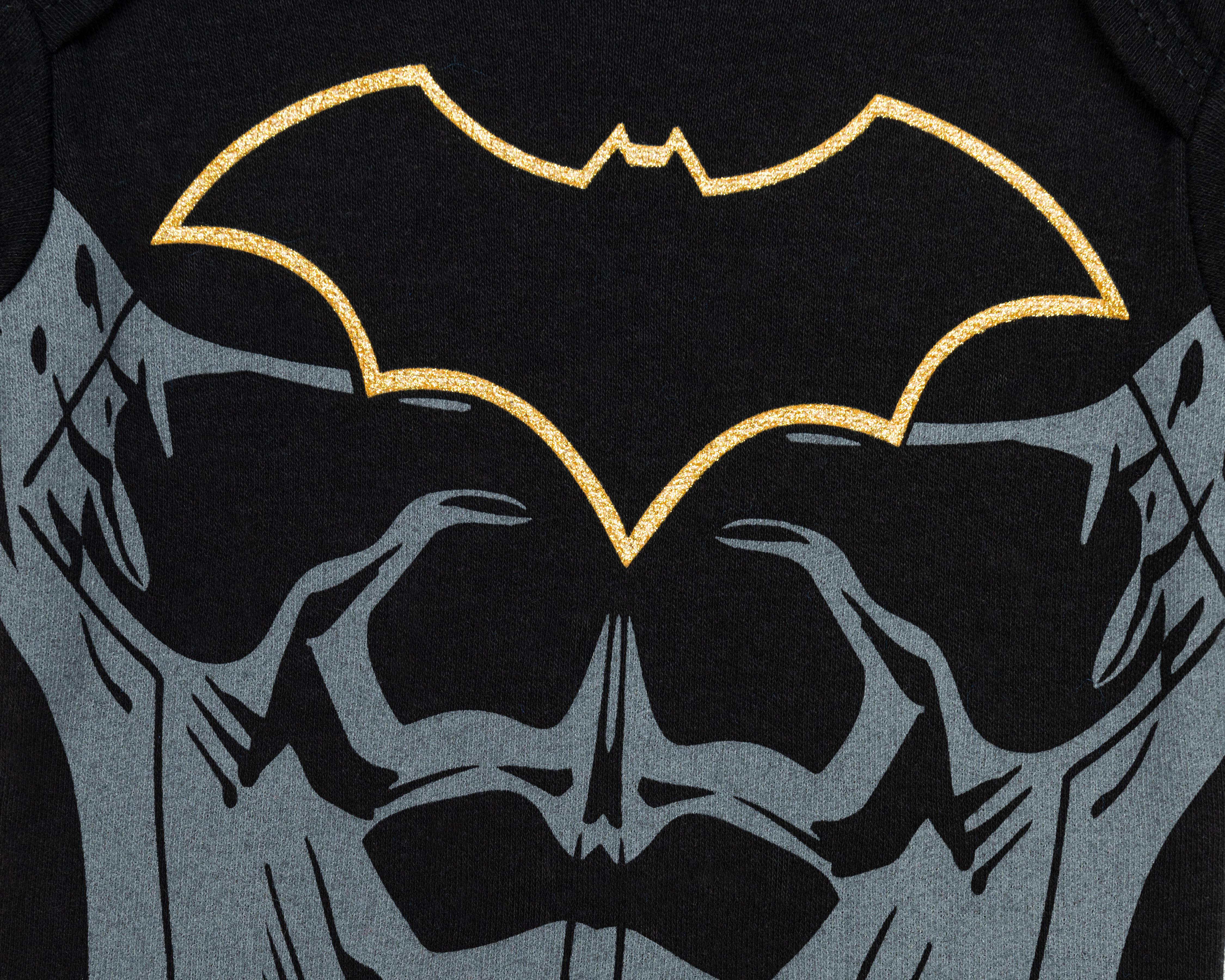 Foto 4 pulgar | Pañalero para Bebé Niño Batman de Algodón Negro