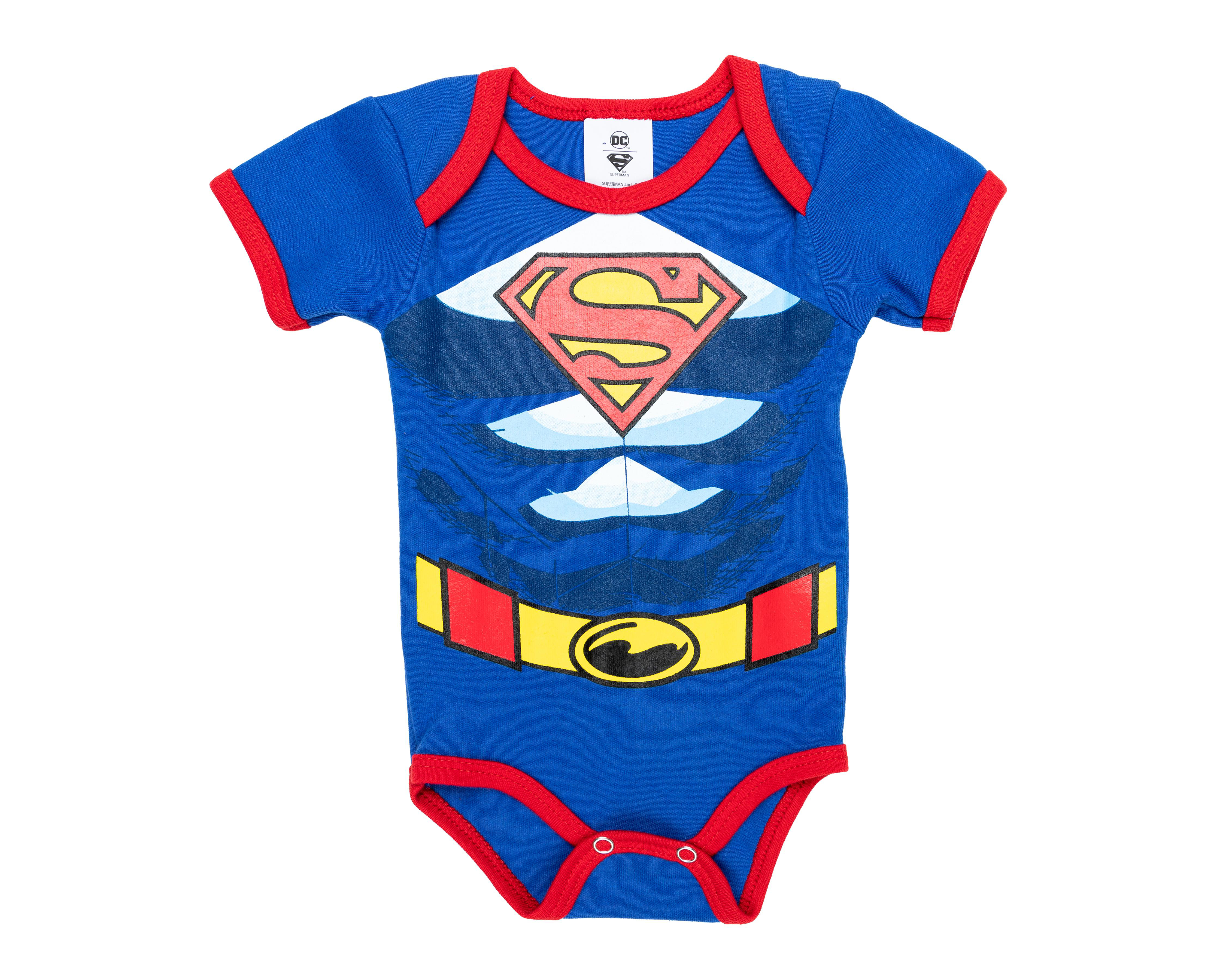 Pañalero para Bebé Niño Superman de Algodón Azul