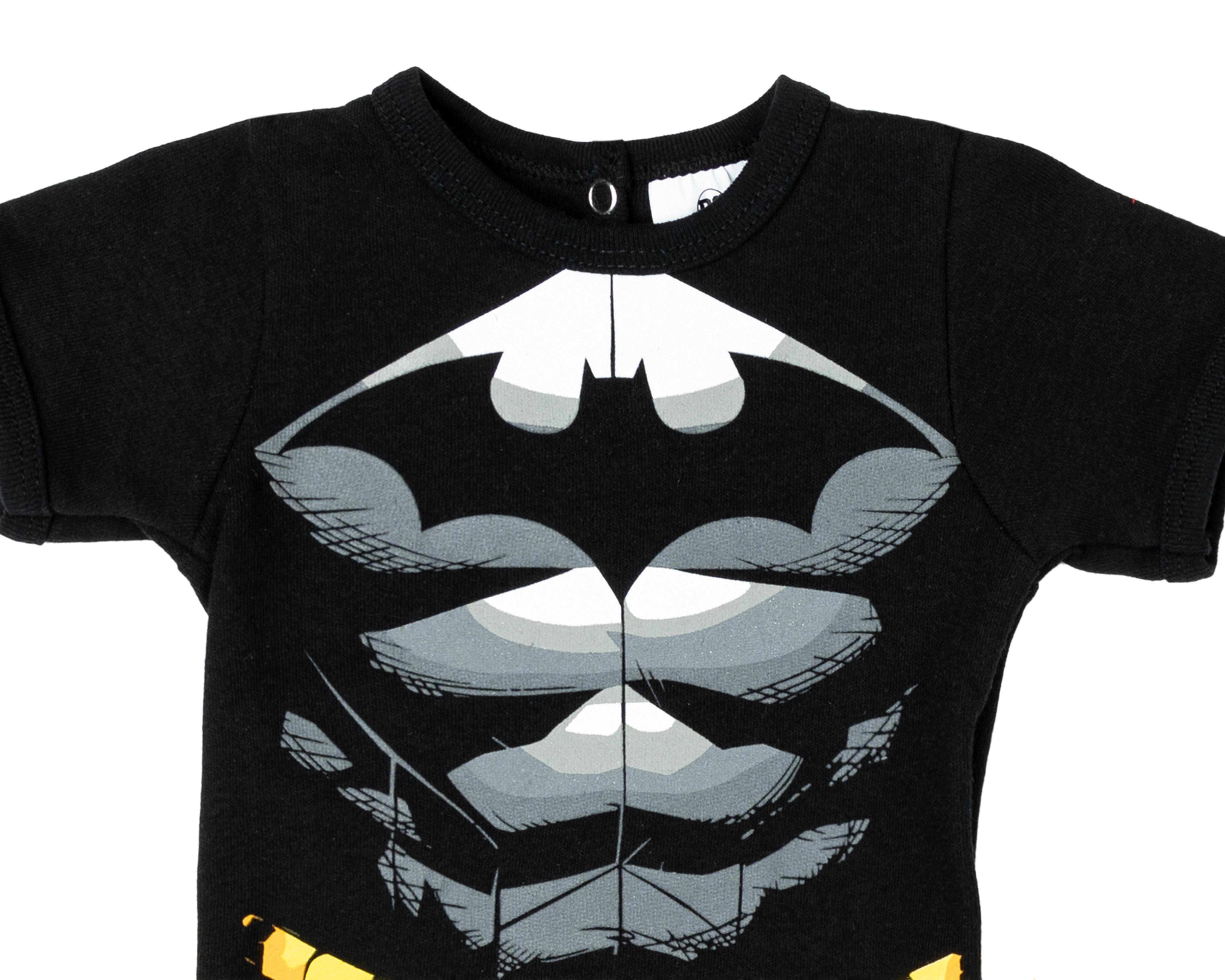 Foto 5 pulgar | Pañalero para Bebé Niño Batman de Algodón con Capa