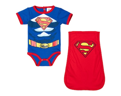 Foto 1 | Pañalero para Bebé Niño Superman de Algodón con Capa