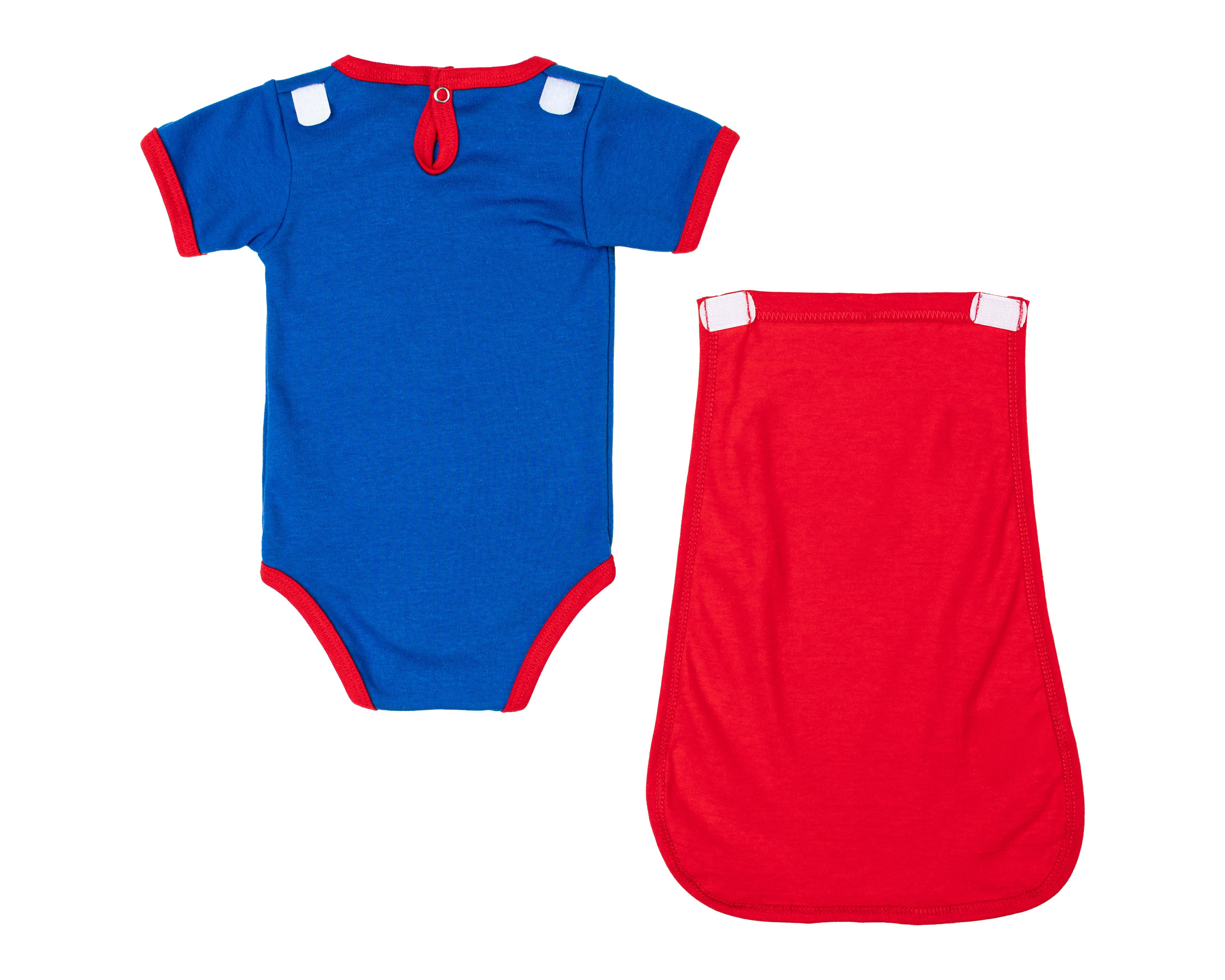Foto 3 pulgar | Pañalero para Bebé Niño Superman de Algodón con Capa