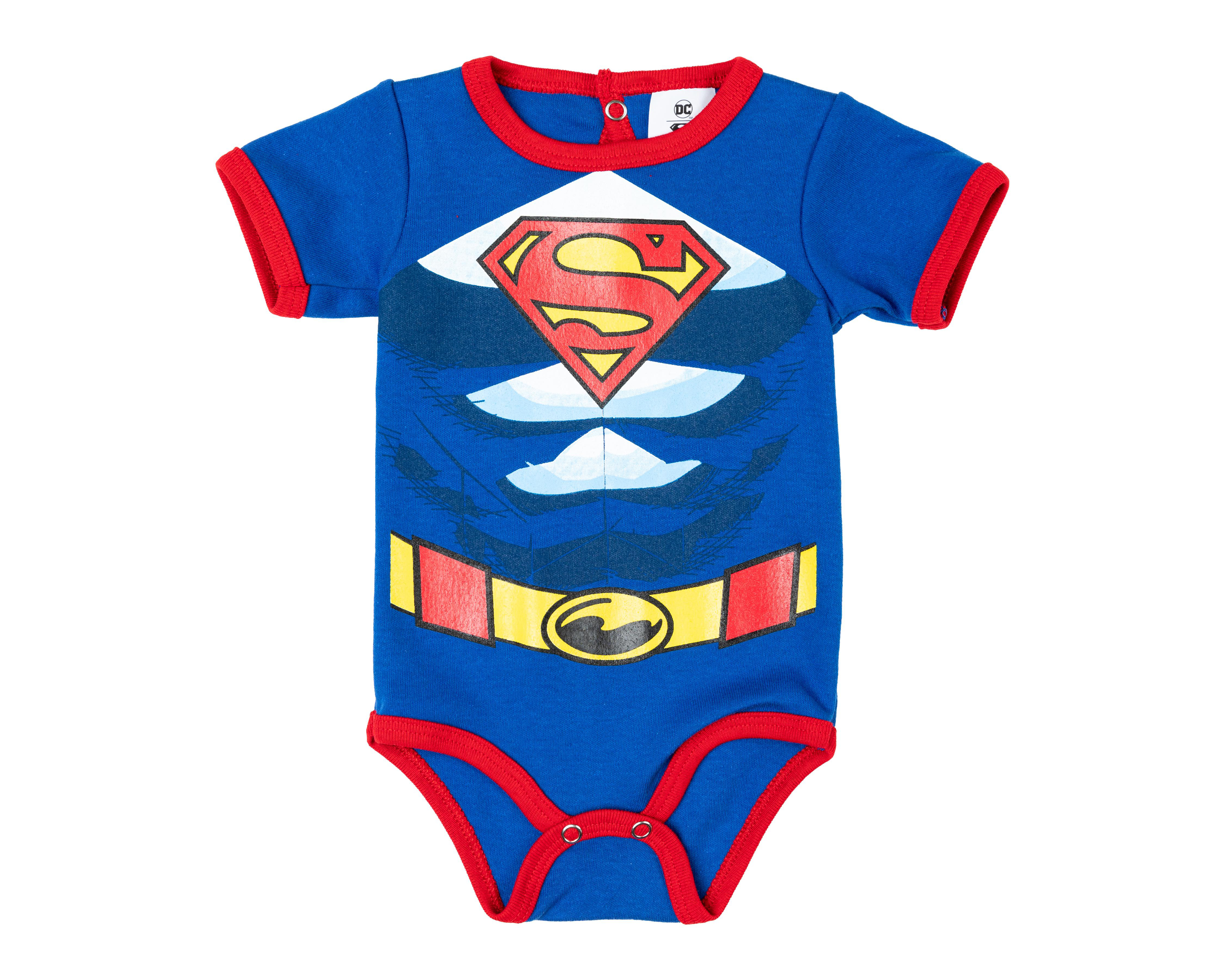 Foto 4 pulgar | Pañalero para Bebé Niño Superman de Algodón con Capa