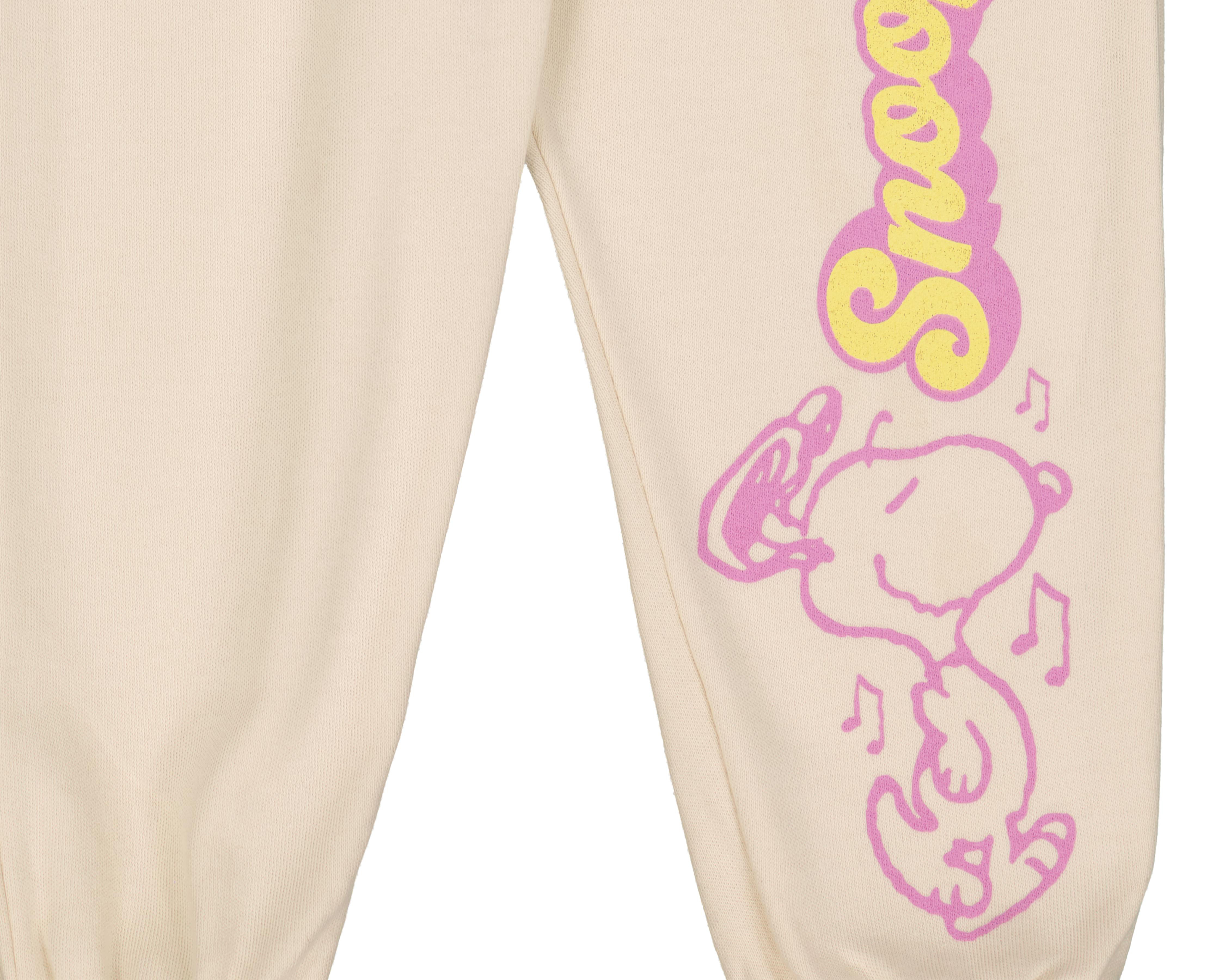 Foto 3 | Jogger para Bebé Niña Peanuts de Algodón Beige