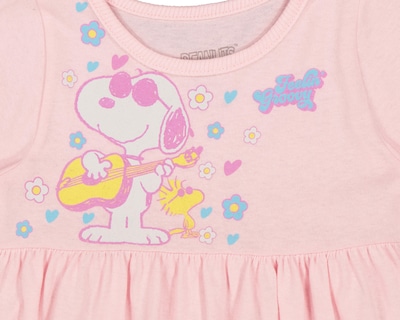 Foto 3 | Vestido para Bebé Niña Peanuts de Algodón Rosa