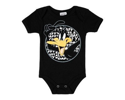 Foto 1 | Pañalero para Bebé Niño Looney Tunes de Algodón Negro
