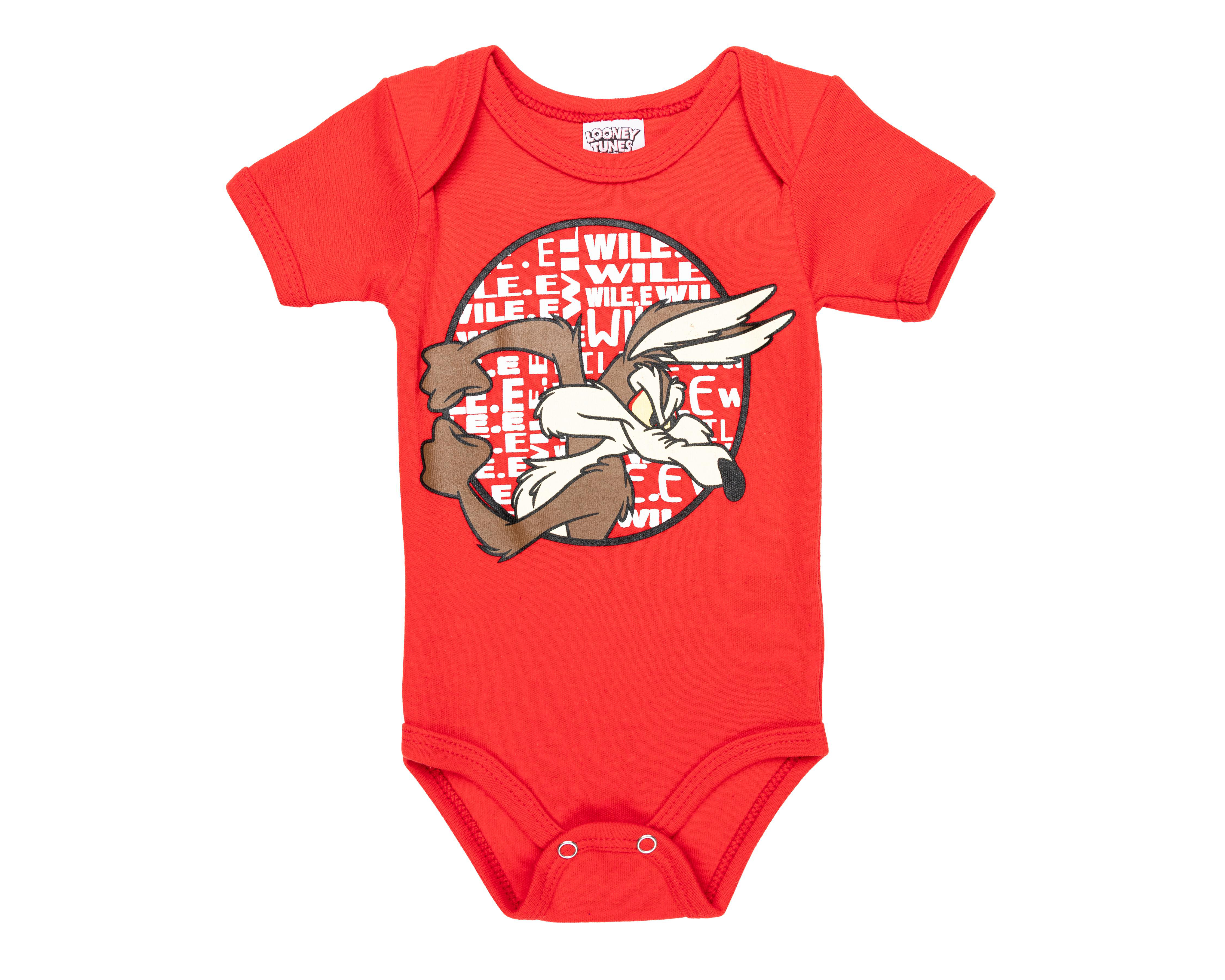 Foto 1 | Pañalero para Bebé Niño Looney Tunes de Algodón Rojo