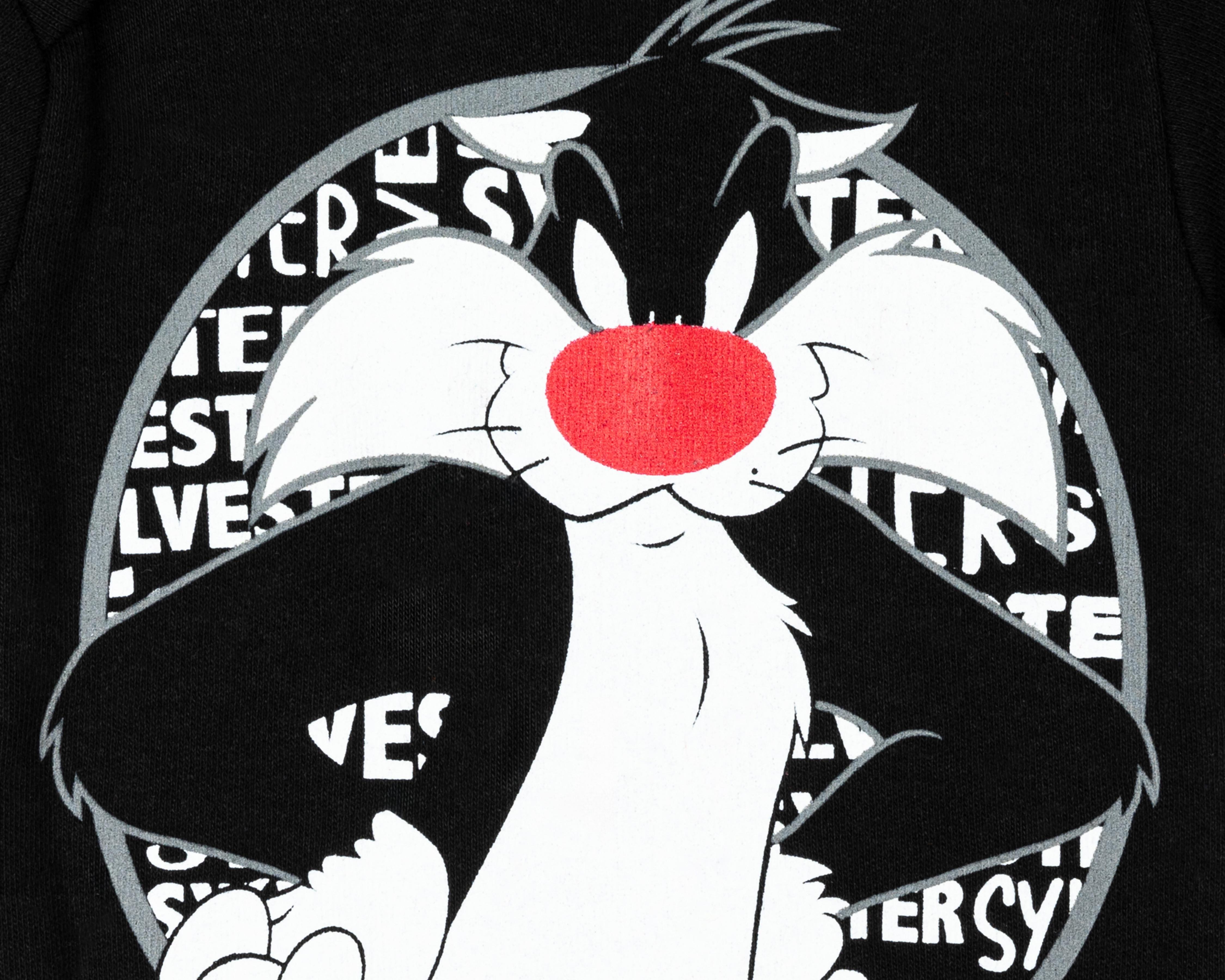 Foto 4 pulgar | Pañalero para Bebé Niño Looney Tunes de Algodón Negro