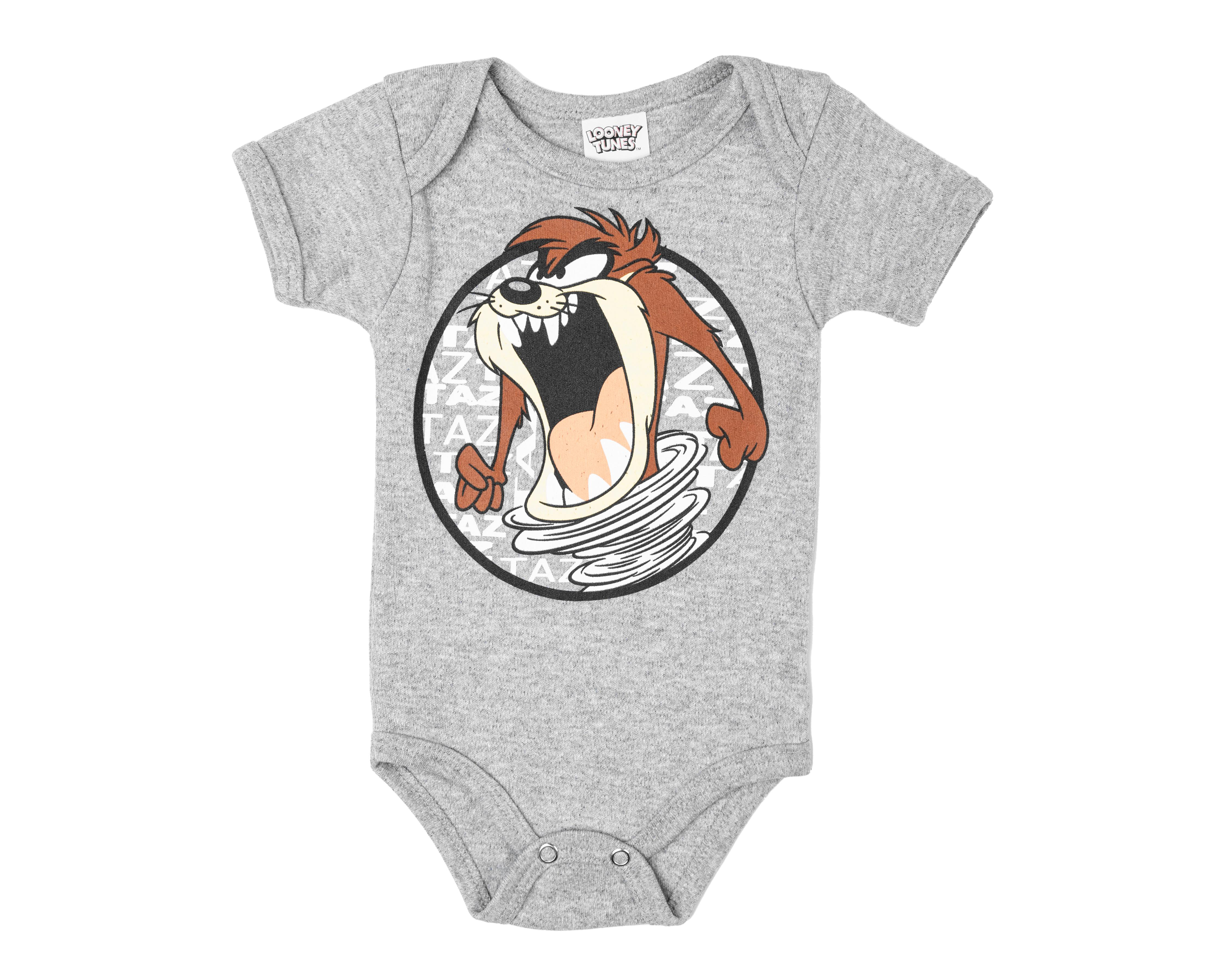 Pañalero para Bebé Niño Looney Tunes de Algodón Gris