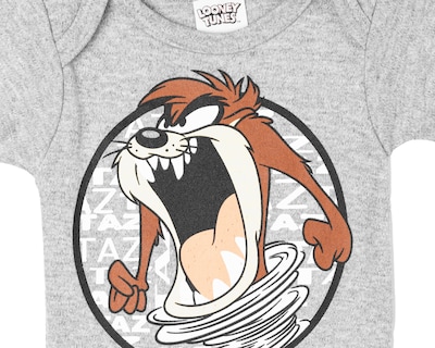Foto 3 | Pañalero para Bebé Niño Looney Tunes de Algodón Gris