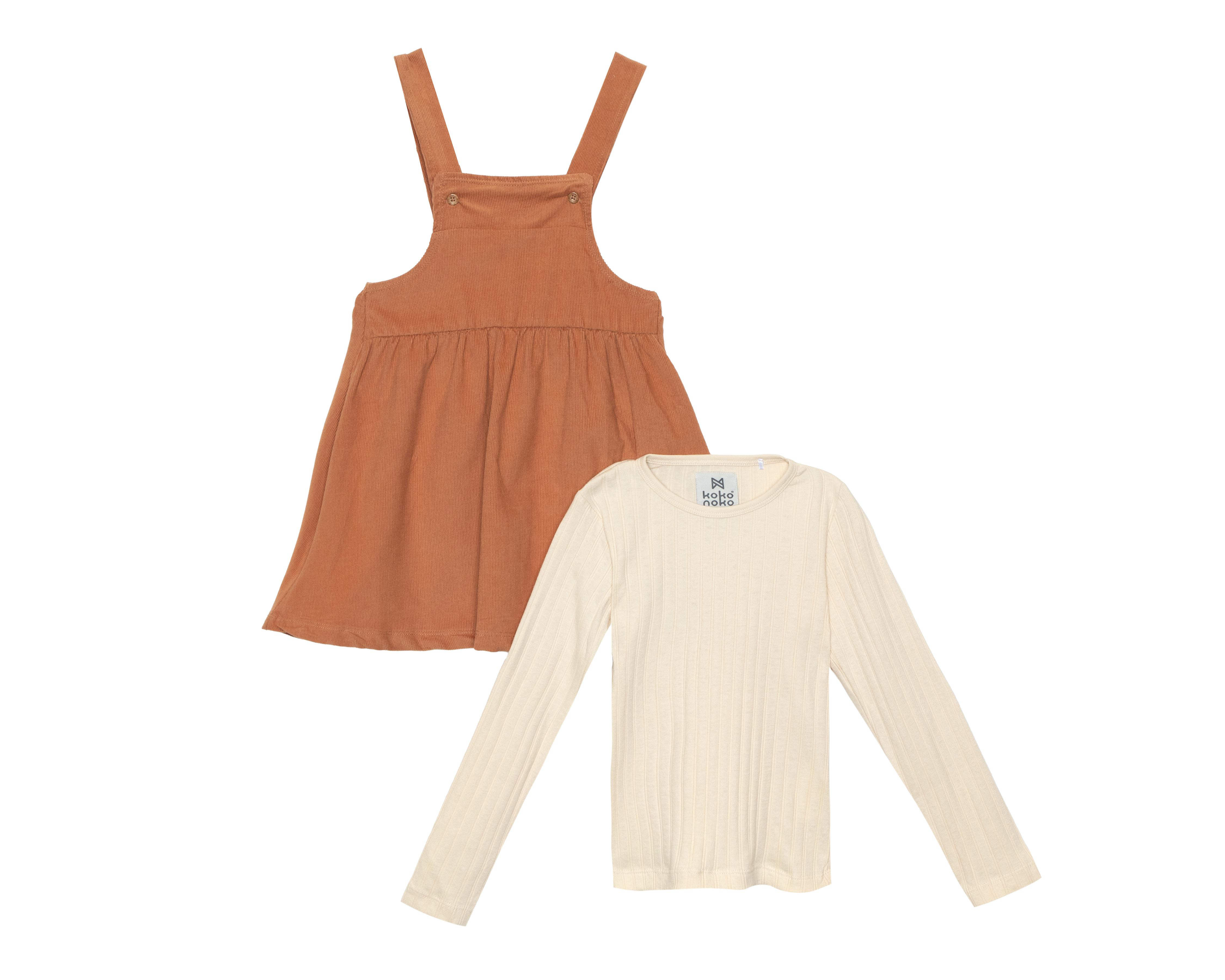 Foto 2 pulgar | Playera y Vestido para Bebé Niña Koko Noko
