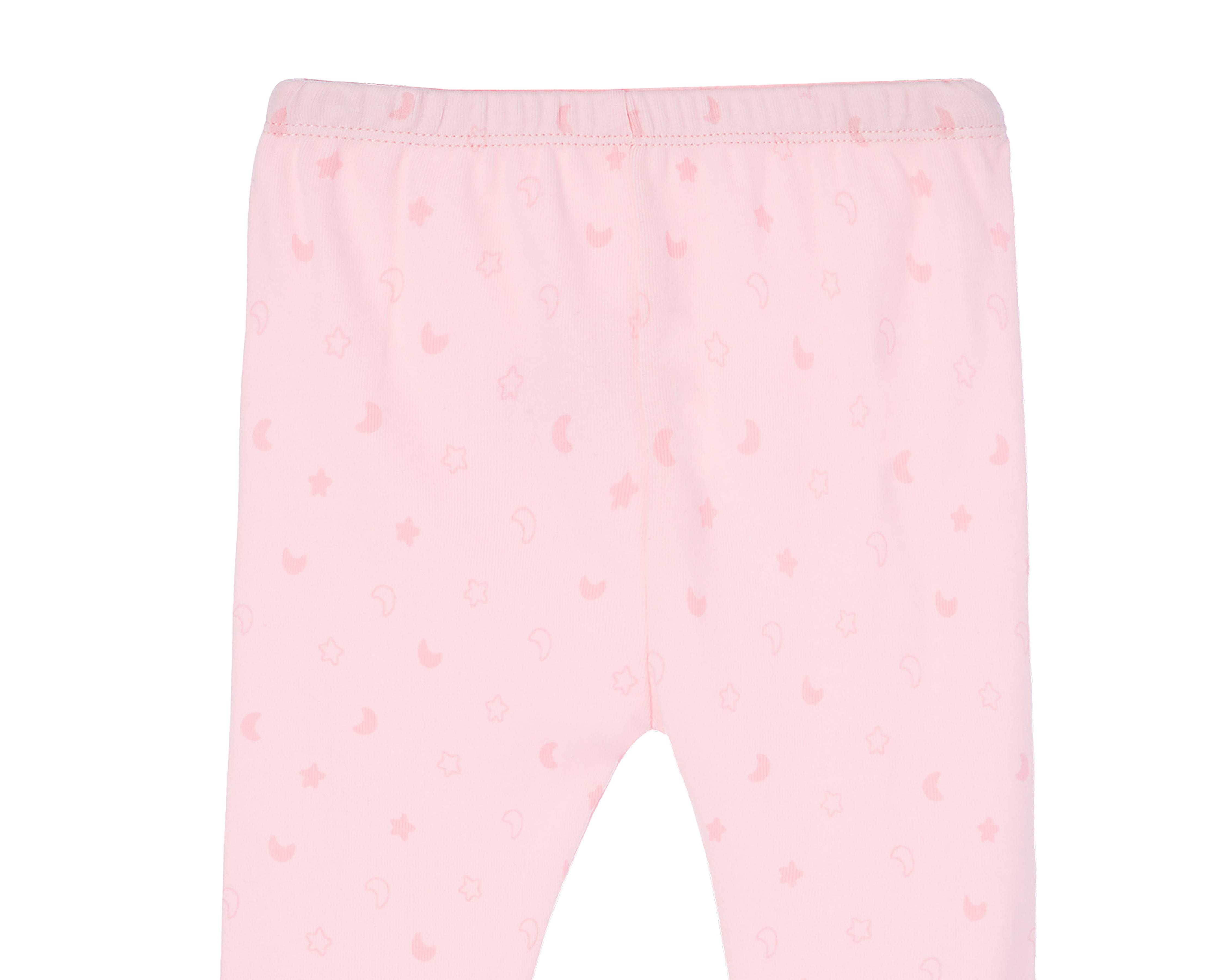 Foto 4 pulgar | Pantalón para Bebé Niña Baby Optima de Algodón Rosa