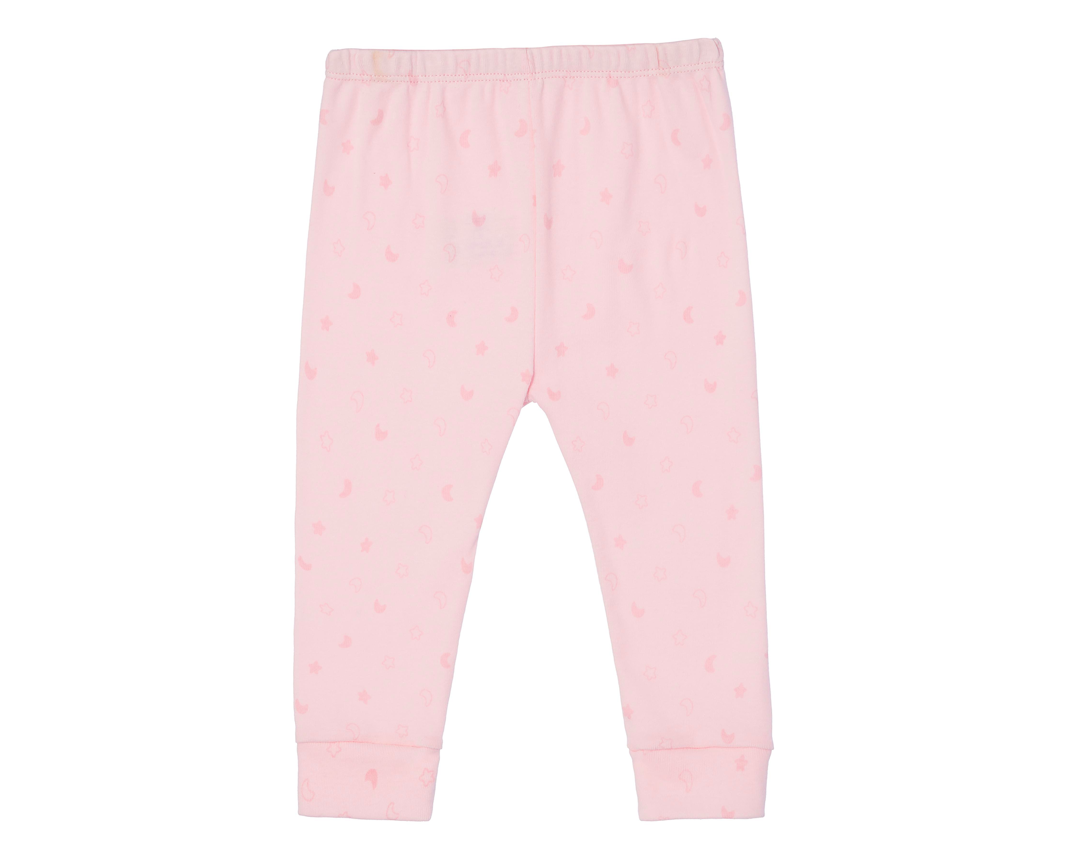 Pantalón para Bebé Niña Baby Optima de Algodón Rosa