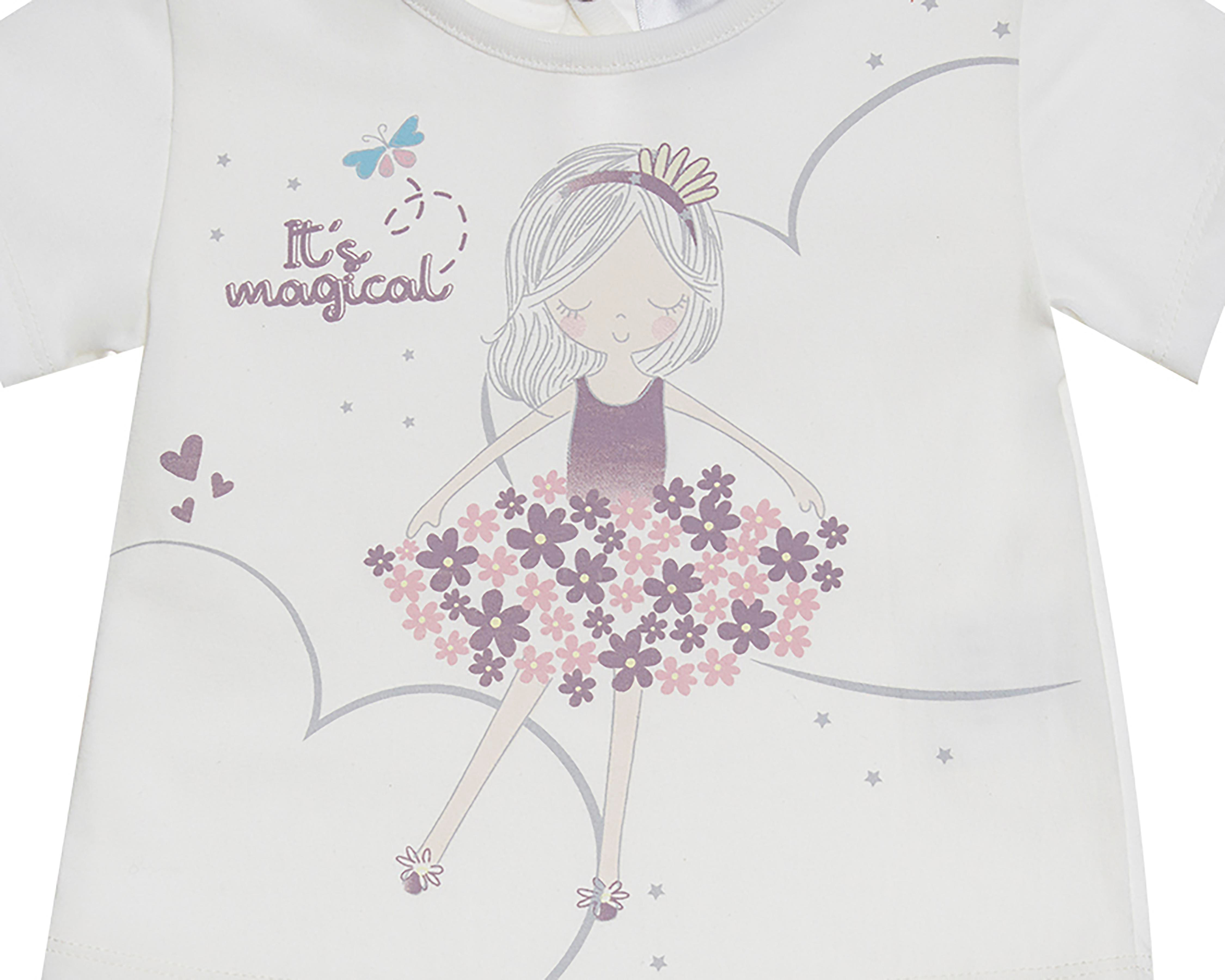Foto 4 pulgar | Playera y Pantalón para Bebé Niña Baby Optima