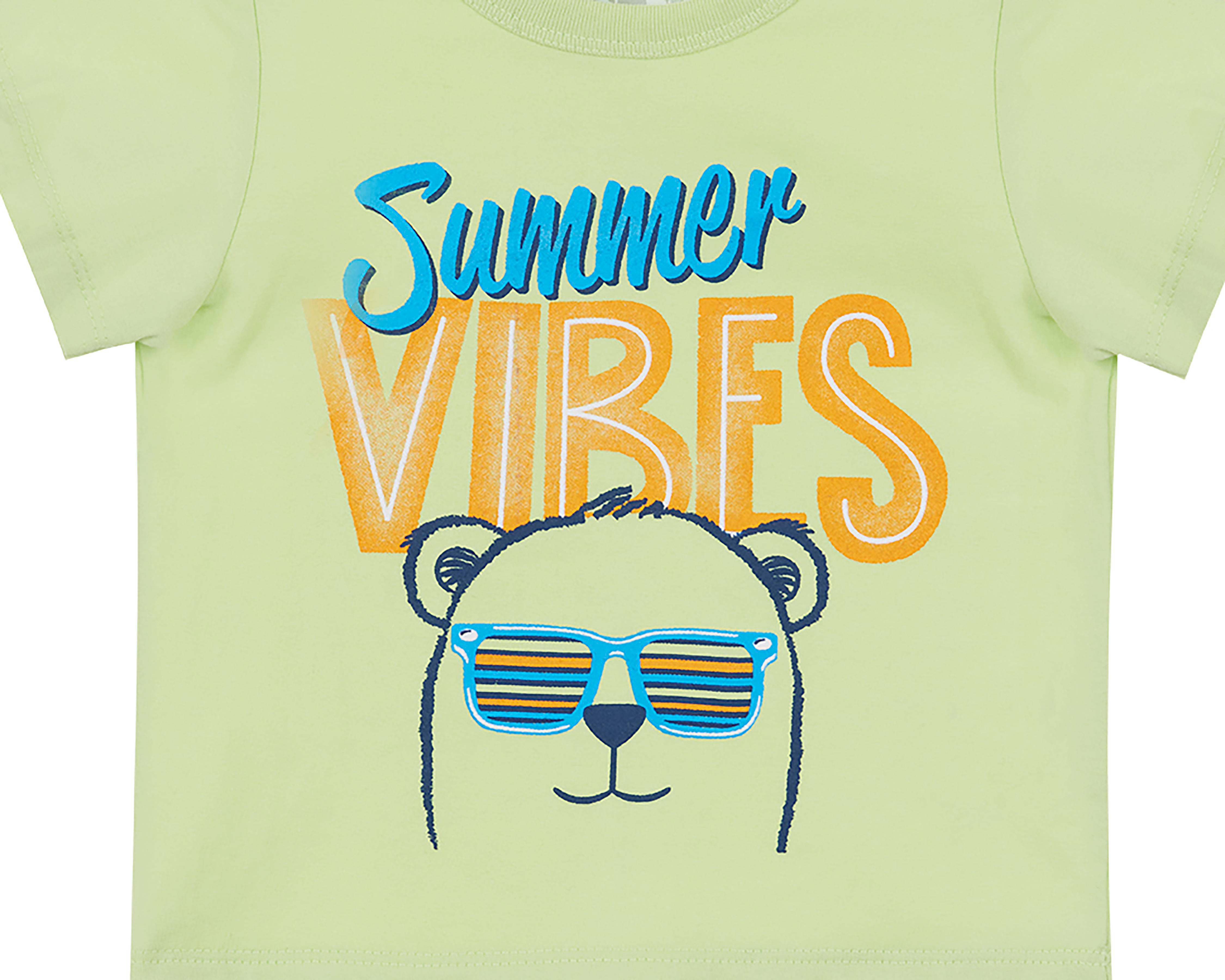 Foto 4 pulgar | Playera y Short para Bebé Niño Baby Optima