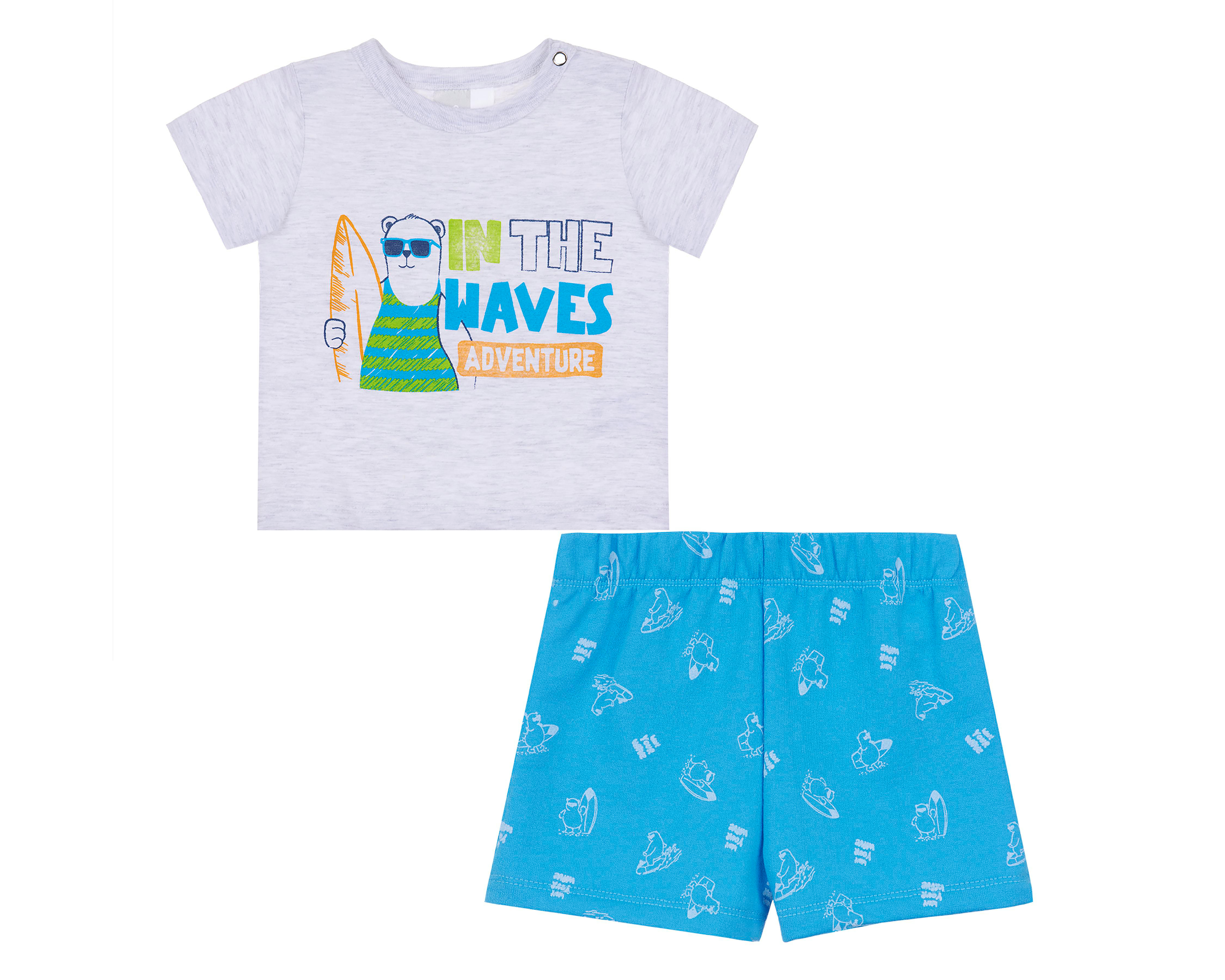 Playera y Short para Bebé Niño Baby Optima